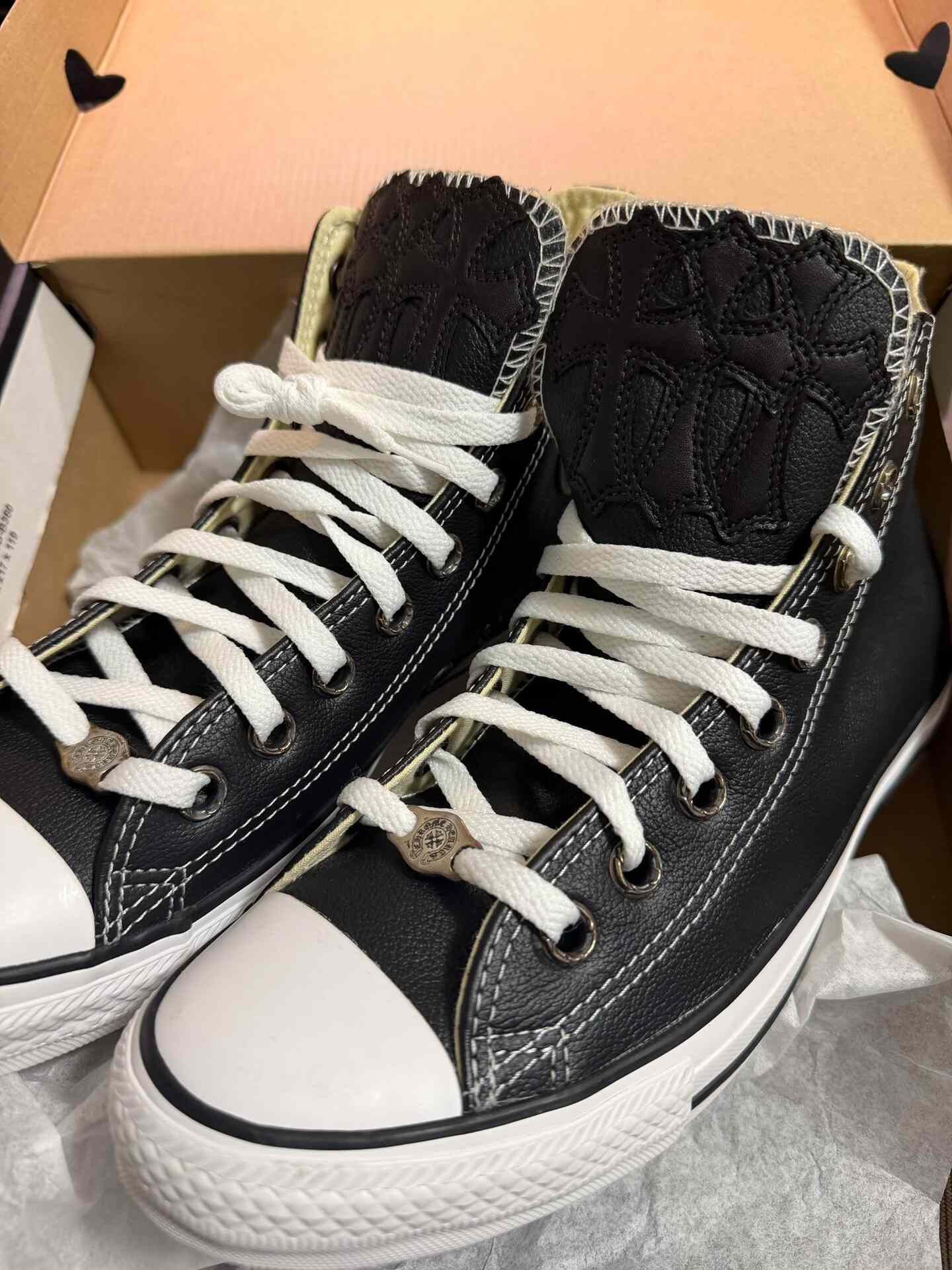 Chrome Hearts Chrome Hearts Converse Leather All Star Size US 10 / EU 43 - 2 Thumbnail