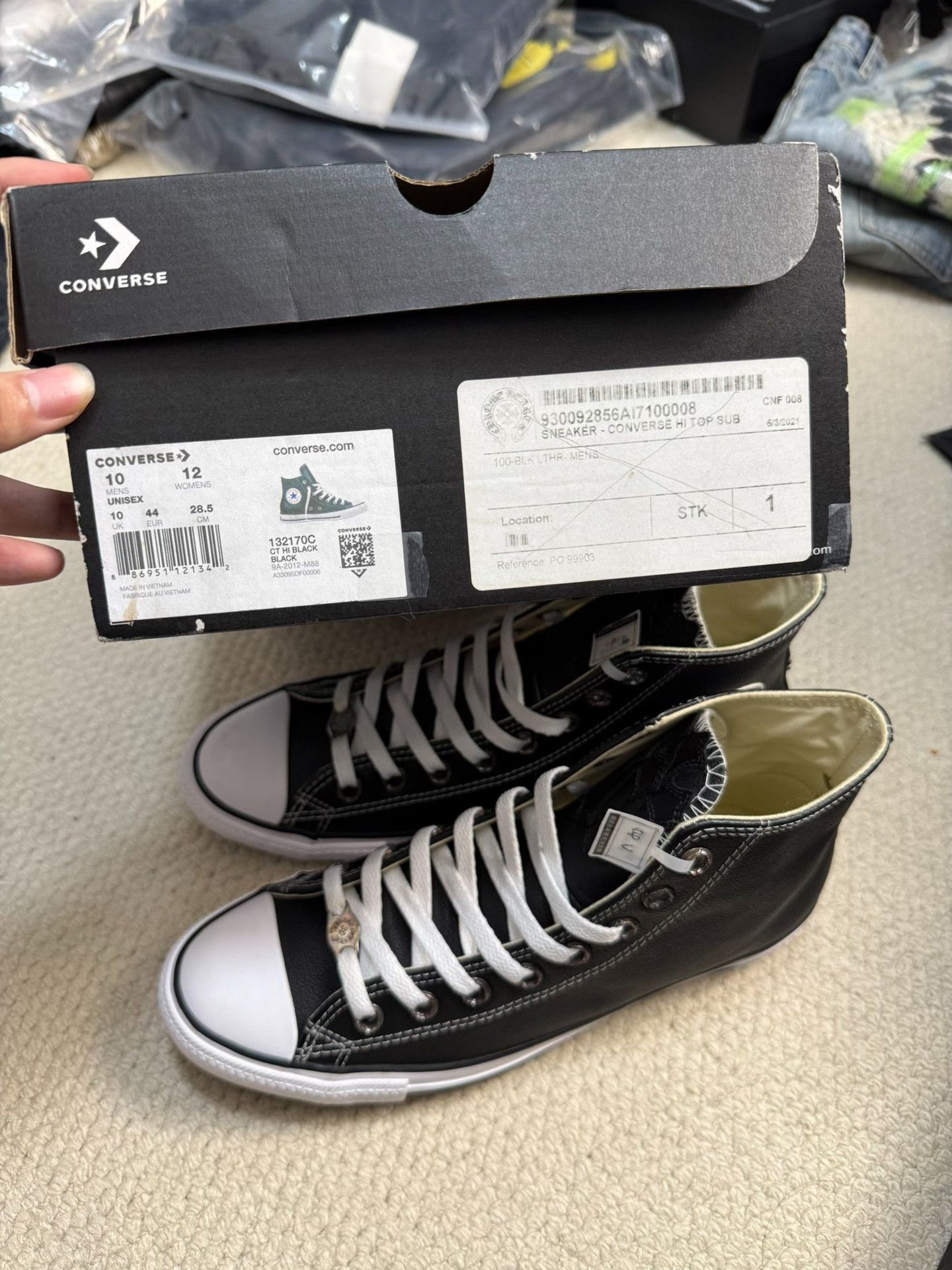 Chrome Hearts Chrome Hearts Converse Leather All Star Size US 10 / EU 43 - 9 Thumbnail