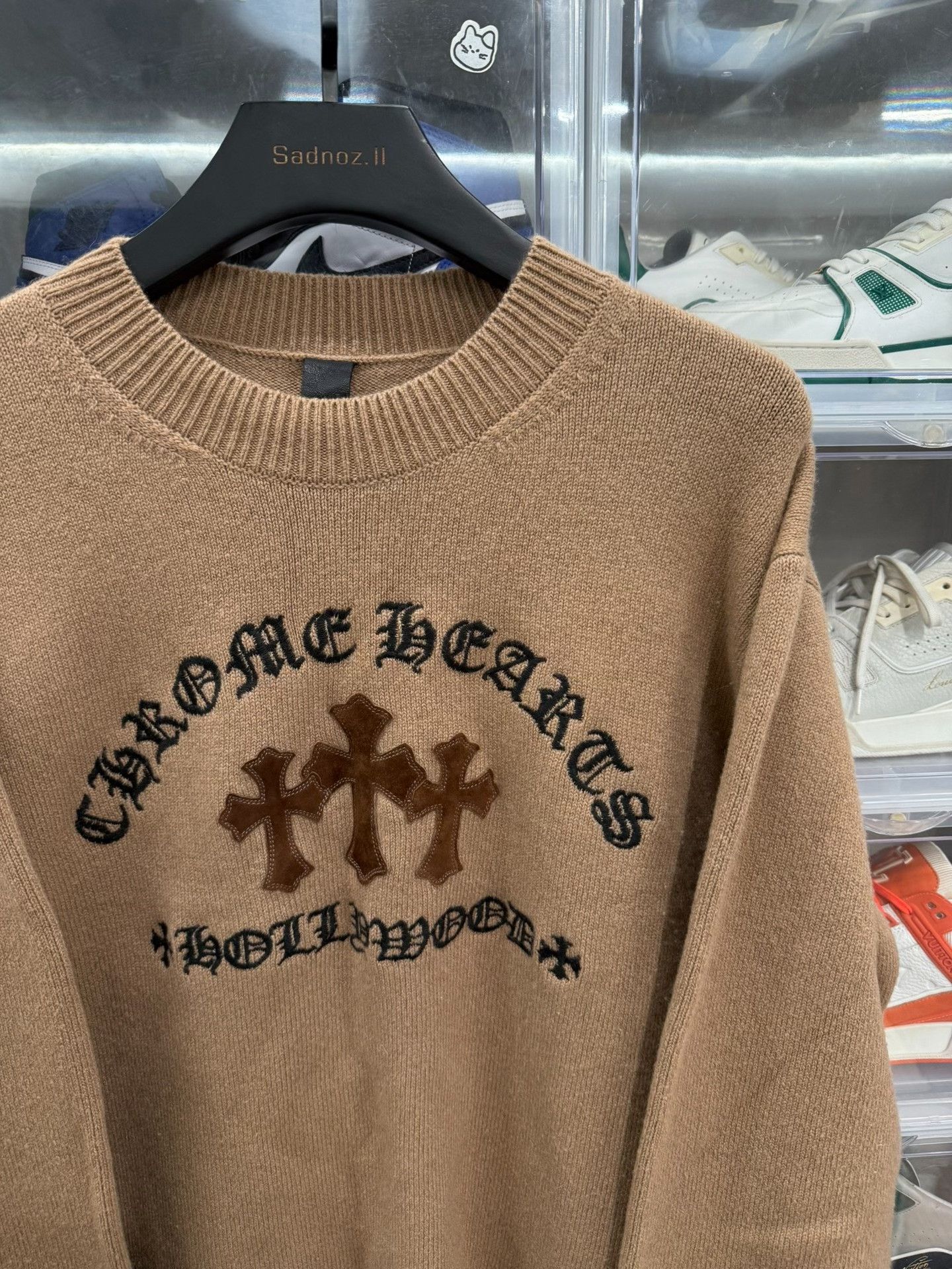 Chrome Hearts Chrome Hearts Brown Cashmere Sweater Size US L / EU 52-54 / 3 - 2 Thumbnail