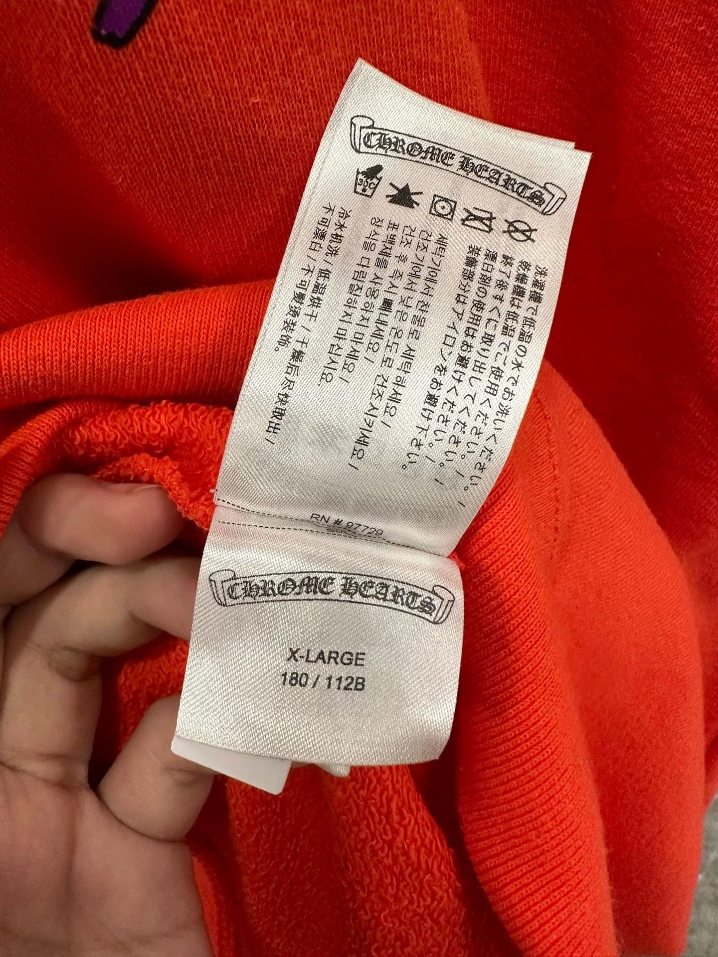 Chrome Hearts Chrome Hearts Mattyboy Orange Graffiti Hoodie Size US XL / EU 56 / 4 - 7 Thumbnail