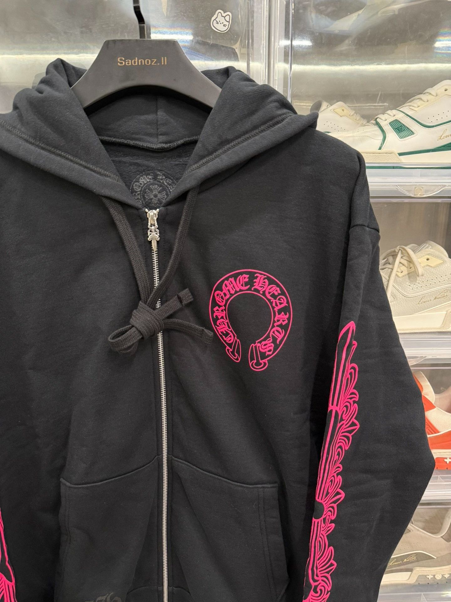 Chrome Hearts Chrome Hearts Pink Vine Horseshoe Zip Hoodie Size US S / EU 44-46 / 1 - 2 Thumbnail
