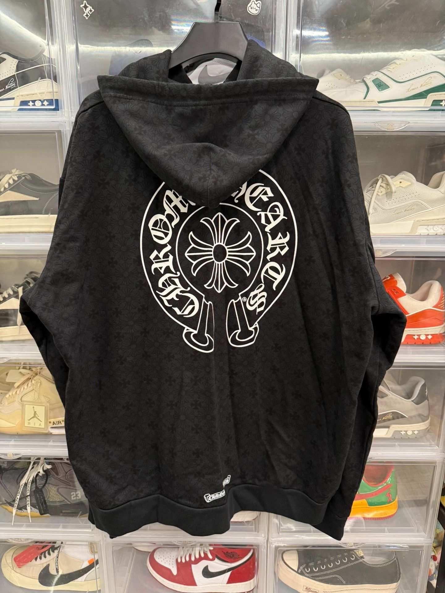 Chrome Hearts Chrome Hearts Sanskrit Horseshoe Black Hoodie XXL Size US XXL / EU 58 / 5 - 3 Thumbnail