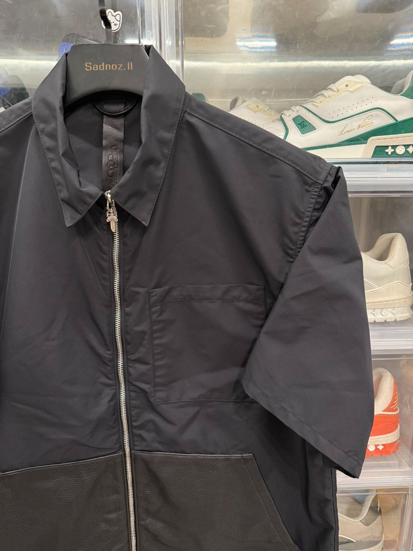 Chrome Hearts Chrome Hearts Nylon Leather Sword Zip Shirt Size US L / EU 52-54 / 3 - 2 Thumbnail