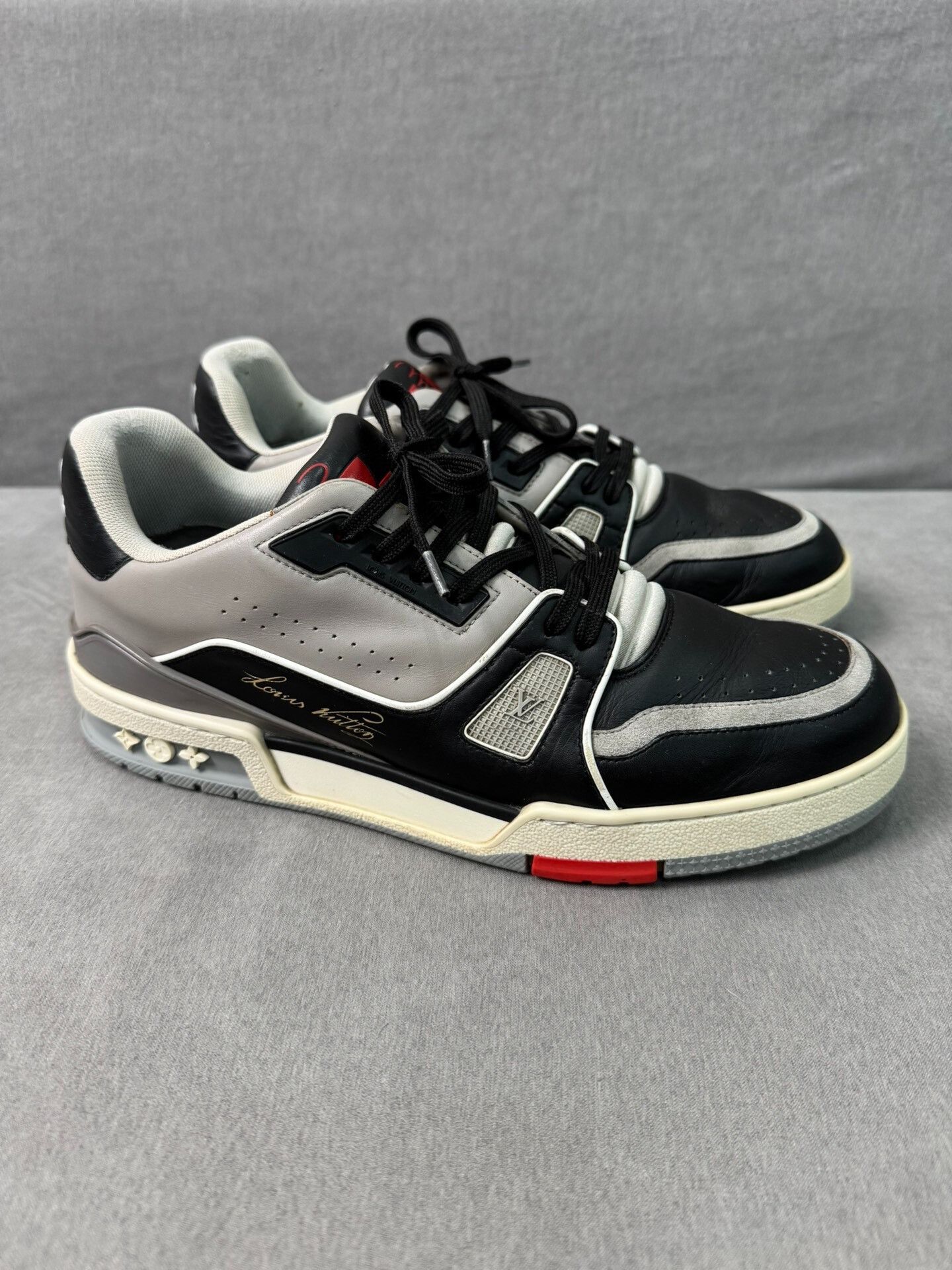 Louis Vuitton Louis Vuitton Trainer Black Cement Size US 8 / EU 41 - 2 Thumbnail