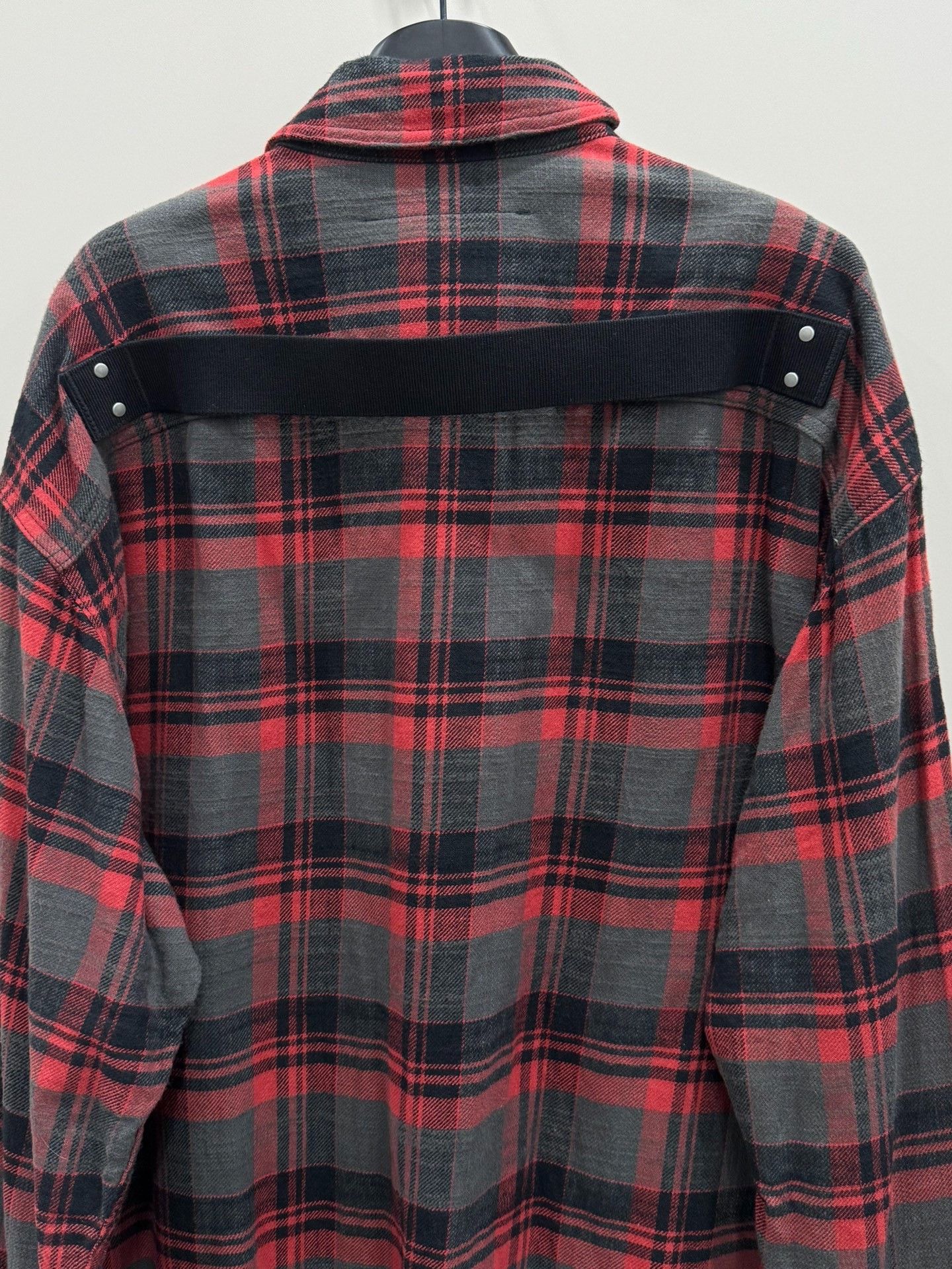 Rick Owens Drkshdw Rick Owens Drkshdw Distressed Plaid Shirt Size US M / EU 48-50 / 2 - 4 Thumbnail