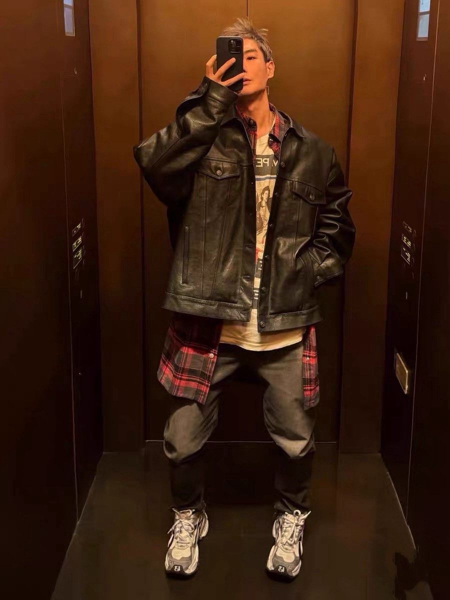 Rick Owens Drkshdw Rick Owens Drkshdw Distressed Plaid Shirt Size US M / EU 48-50 / 2 - 9 Thumbnail