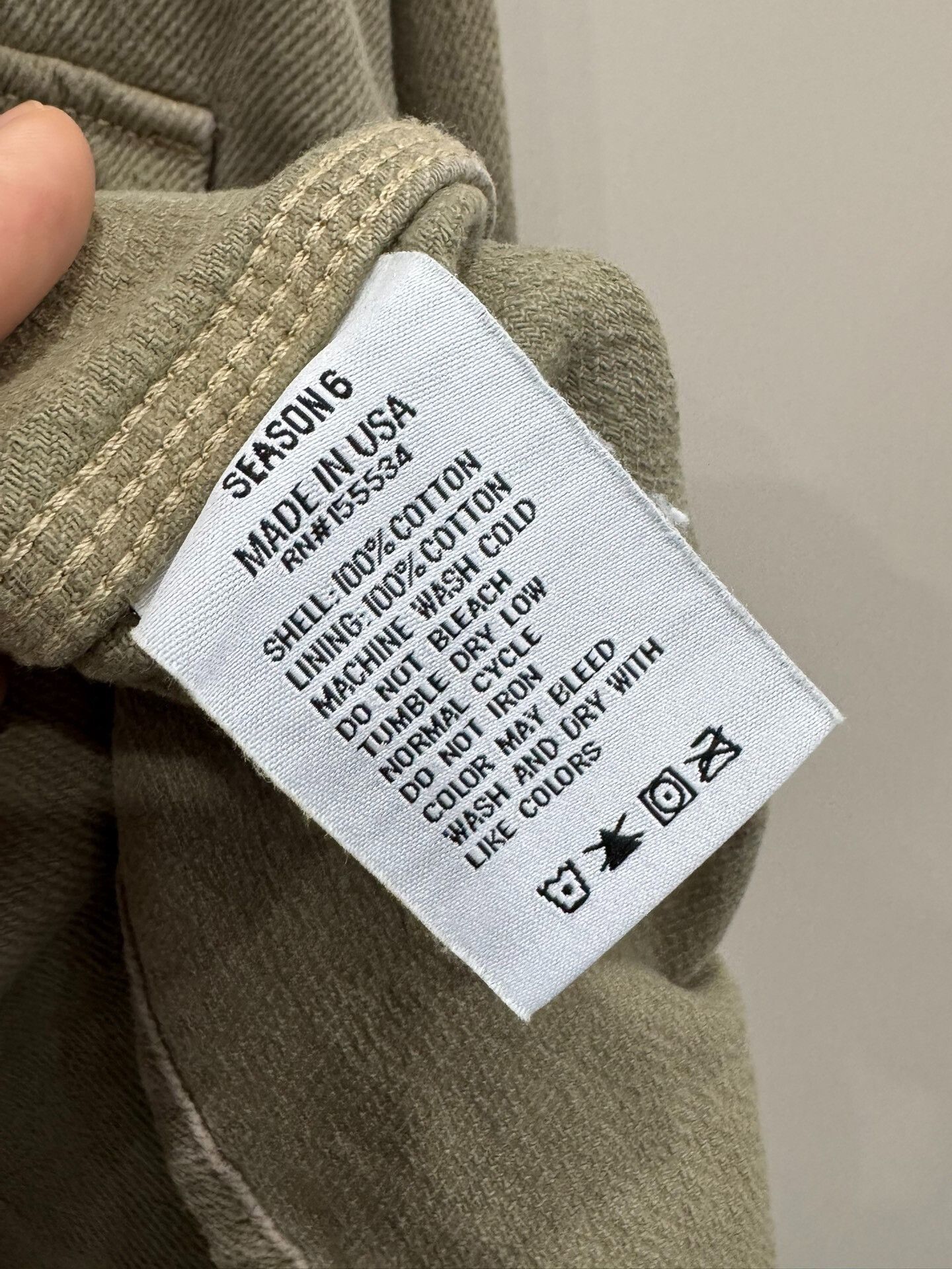 Yeezy Yeezy Season 6 Washed Canvas Cargo Jacket Size US XL / EU 56 / 4 - 7 Thumbnail