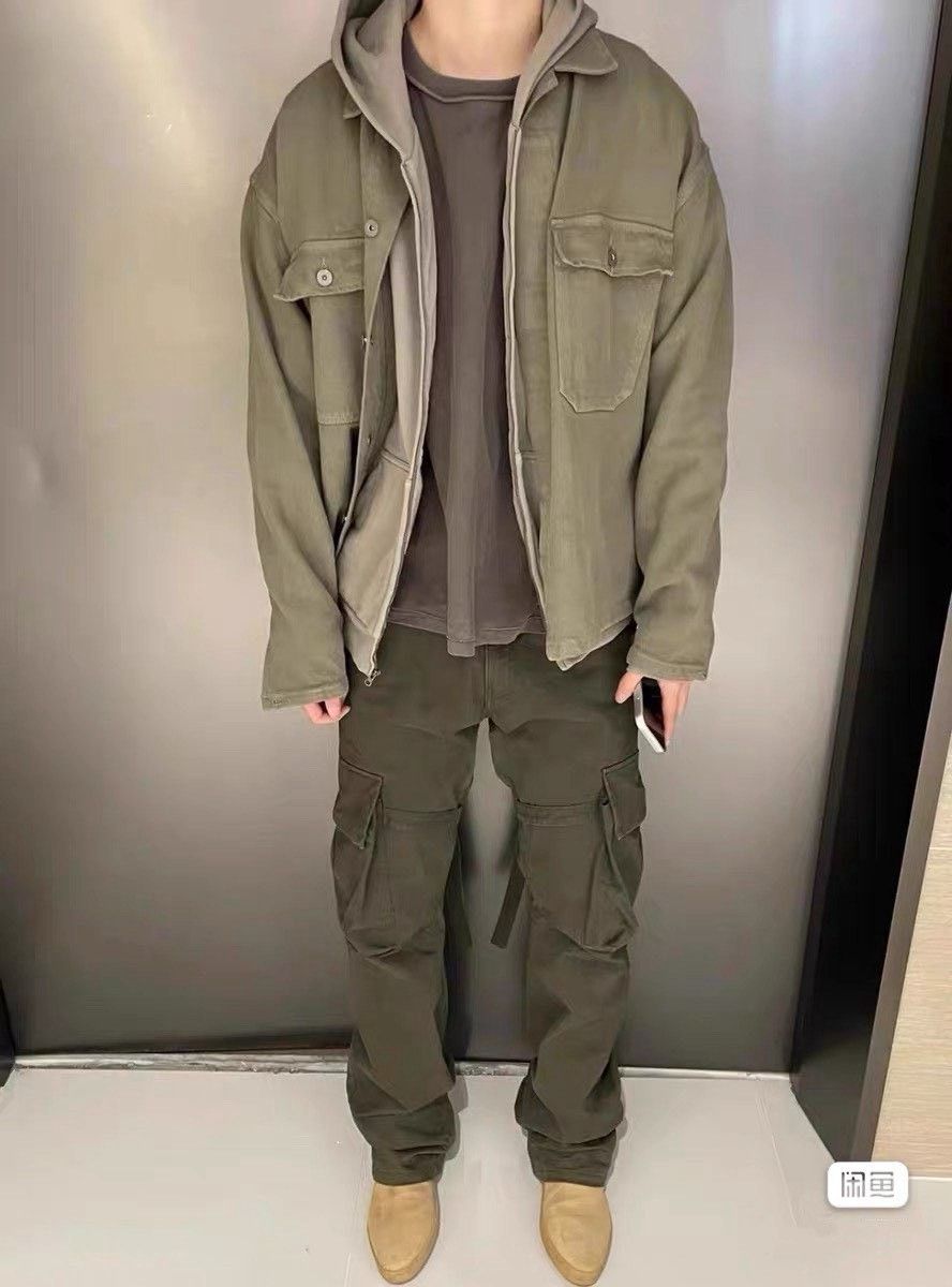 Yeezy Yeezy Season 6 Washed Canvas Cargo Jacket Size US XL / EU 56 / 4 - 9 Thumbnail