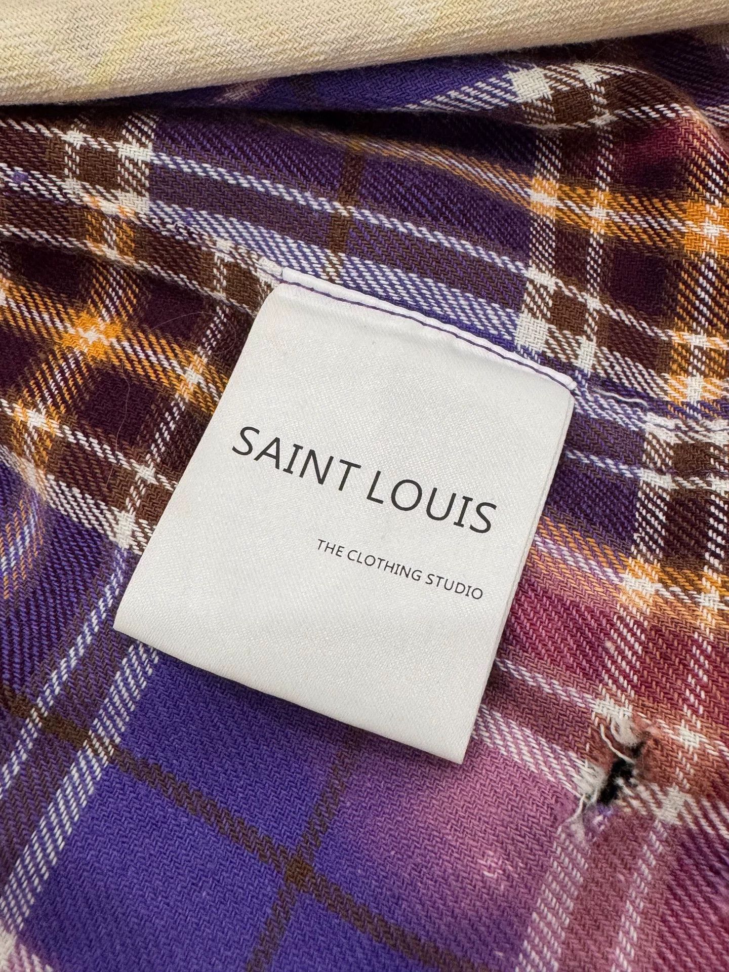 Yves Saint Laurent Sssaint Louis Tie-Dye Distressed Shirt M Size US M / EU 48-50 / 2 - 8 Thumbnail