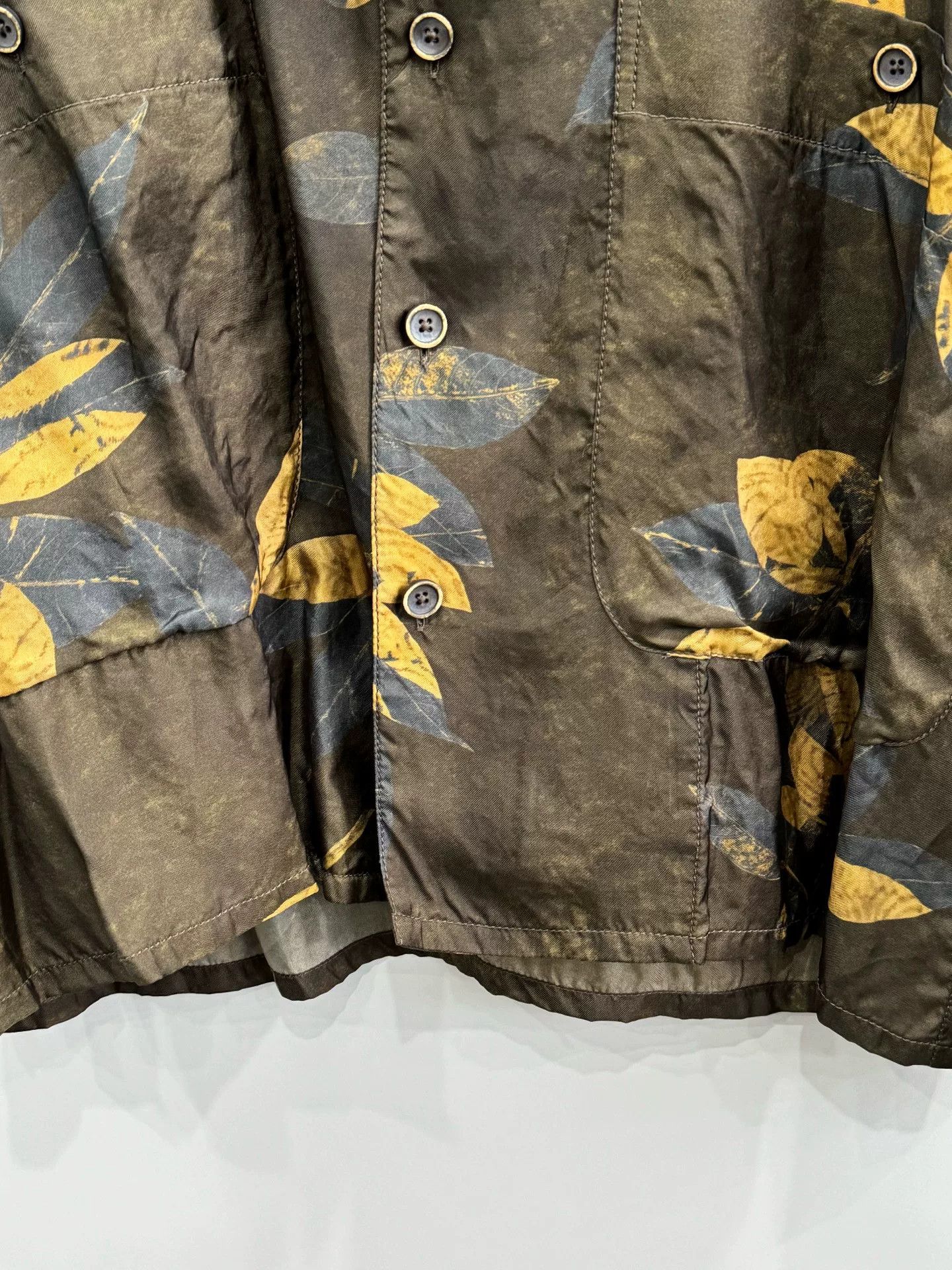 Uma Wang UMA WANG Leaf Cupro Shirt M Size M / US 6-8 / IT 42-44 - 4 Thumbnail