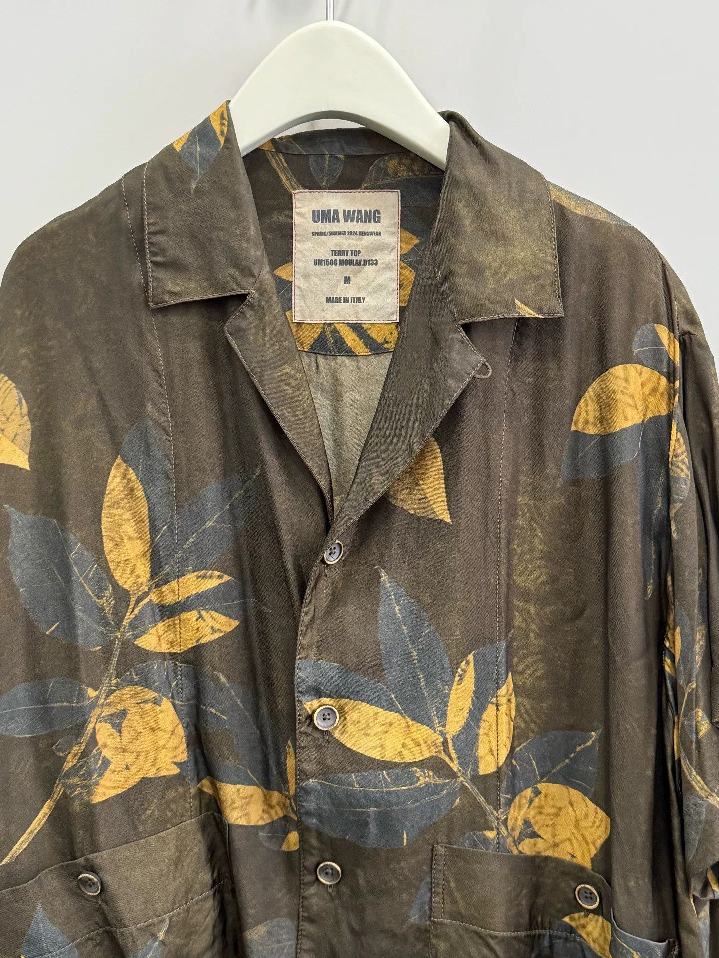 Uma Wang UMA WANG Leaf Cupro Shirt M Size M / US 6-8 / IT 42-44 - 3 Thumbnail