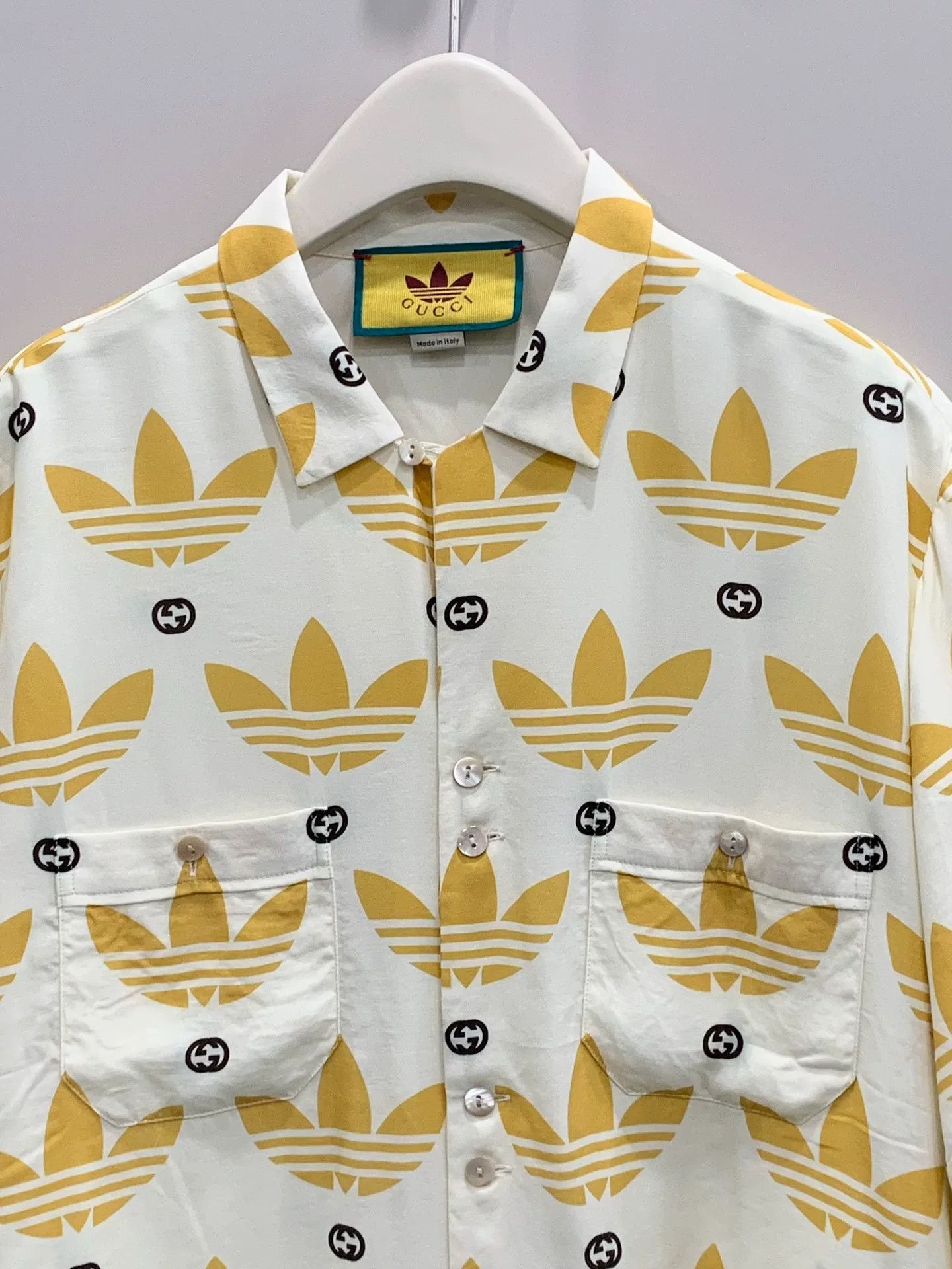 Gucci Gucci Adidas Collaboration Silk Shirt Size US M / EU 48-50 / 2 - 3 Thumbnail