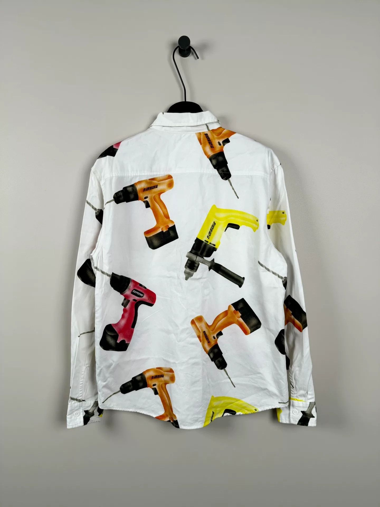 Supreme Supreme Drill Print Long-Sleeve Shirt Size US M / EU 48-50 / 2 - 2 Thumbnail