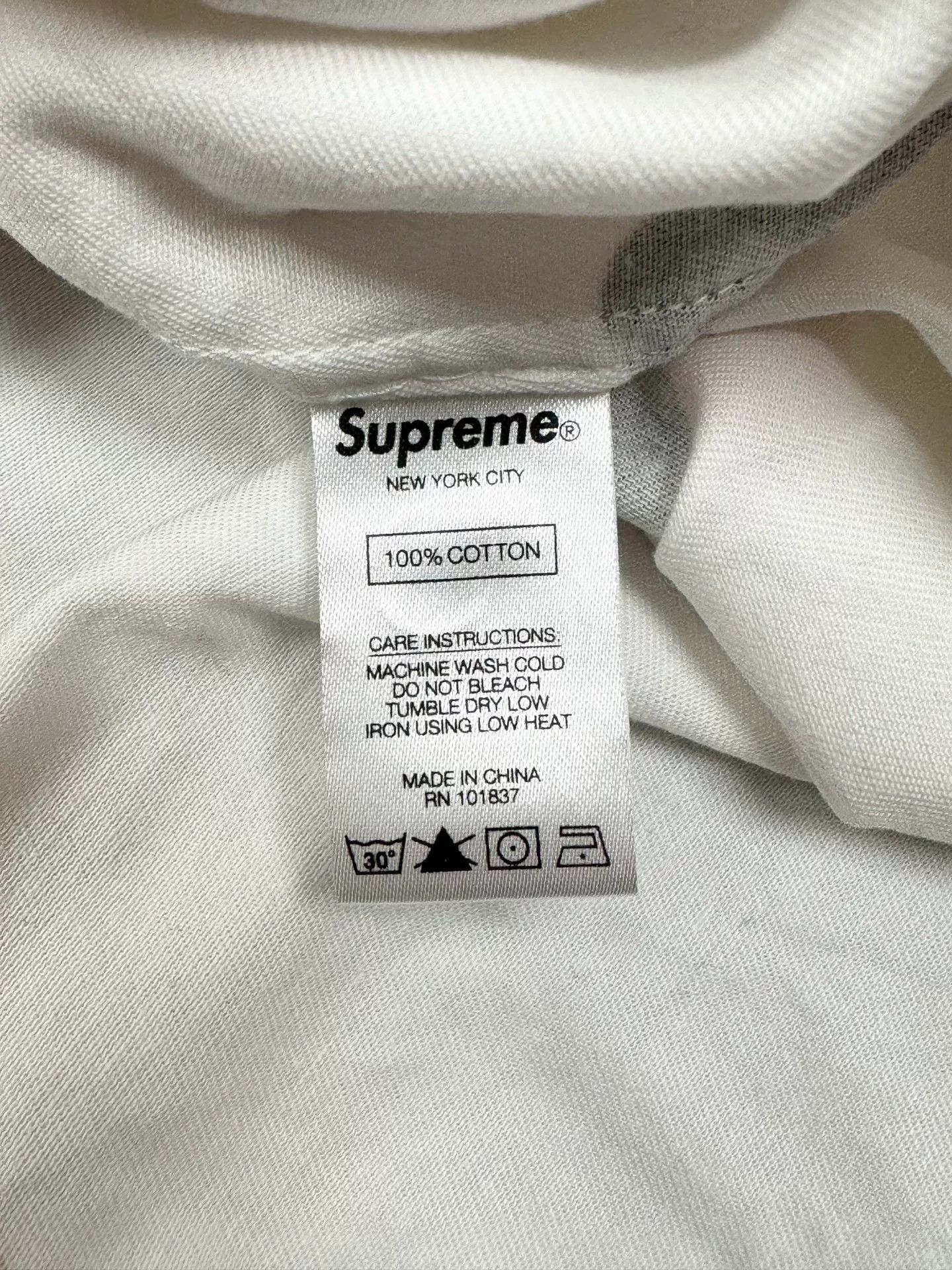 Supreme Supreme Drill Print Long-Sleeve Shirt Size US M / EU 48-50 / 2 - 6 Thumbnail