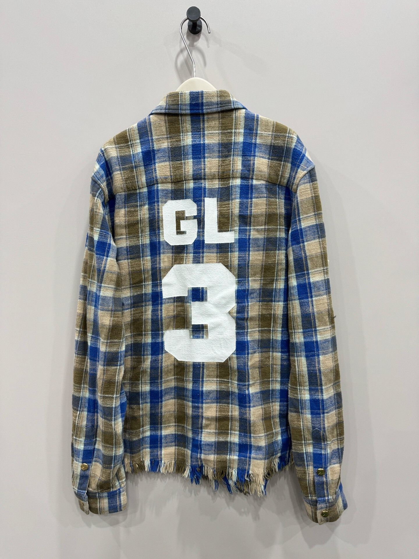 John Galliano Galliano Landor Plaid Distressed Shirt Jacket Size US M / EU 48-50 / 2 - 2 Thumbnail