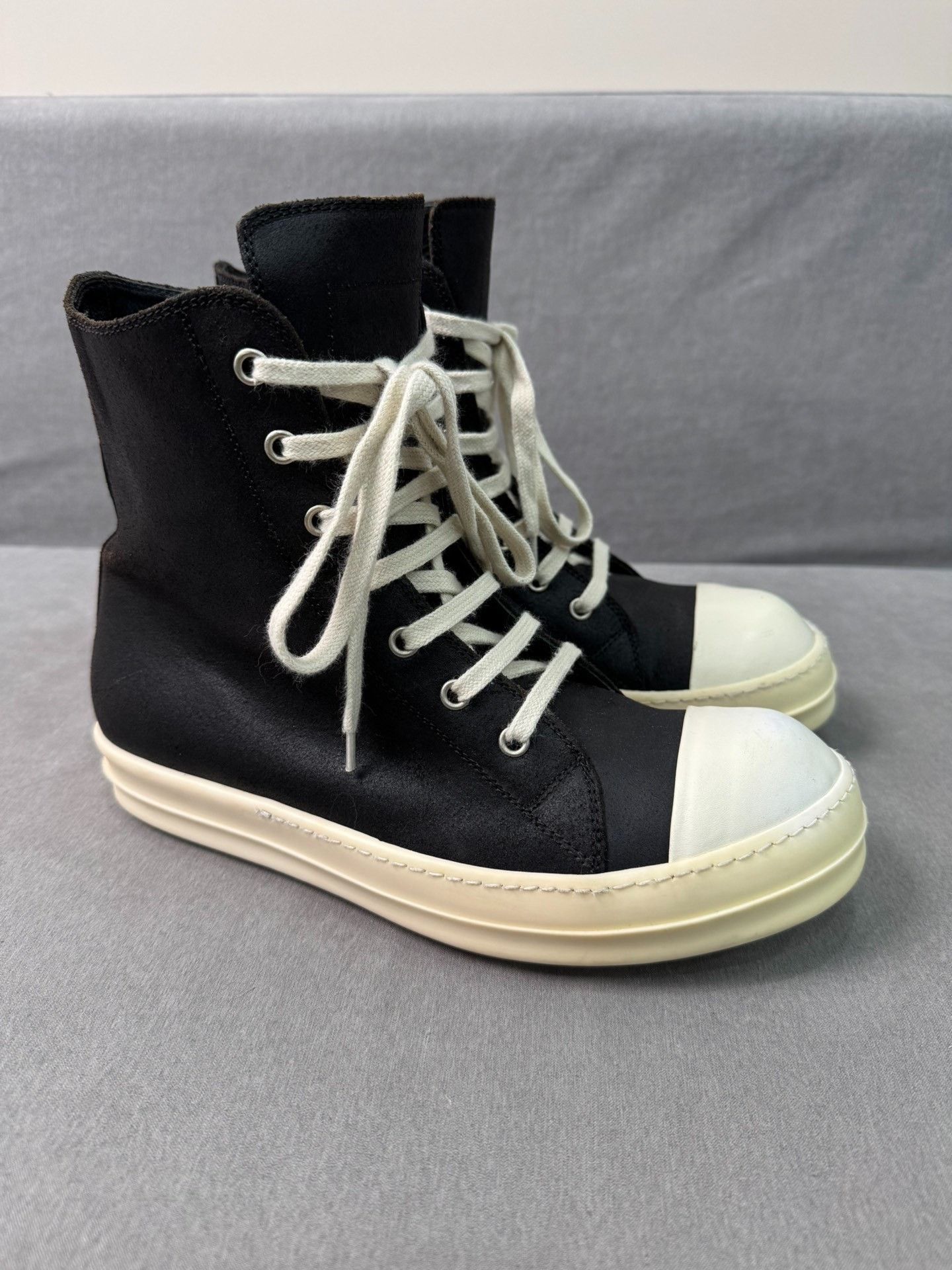 Rick Owens Rick Owens High-Top Leather Sneakers Size US 7 / EU 40 - 2 Thumbnail