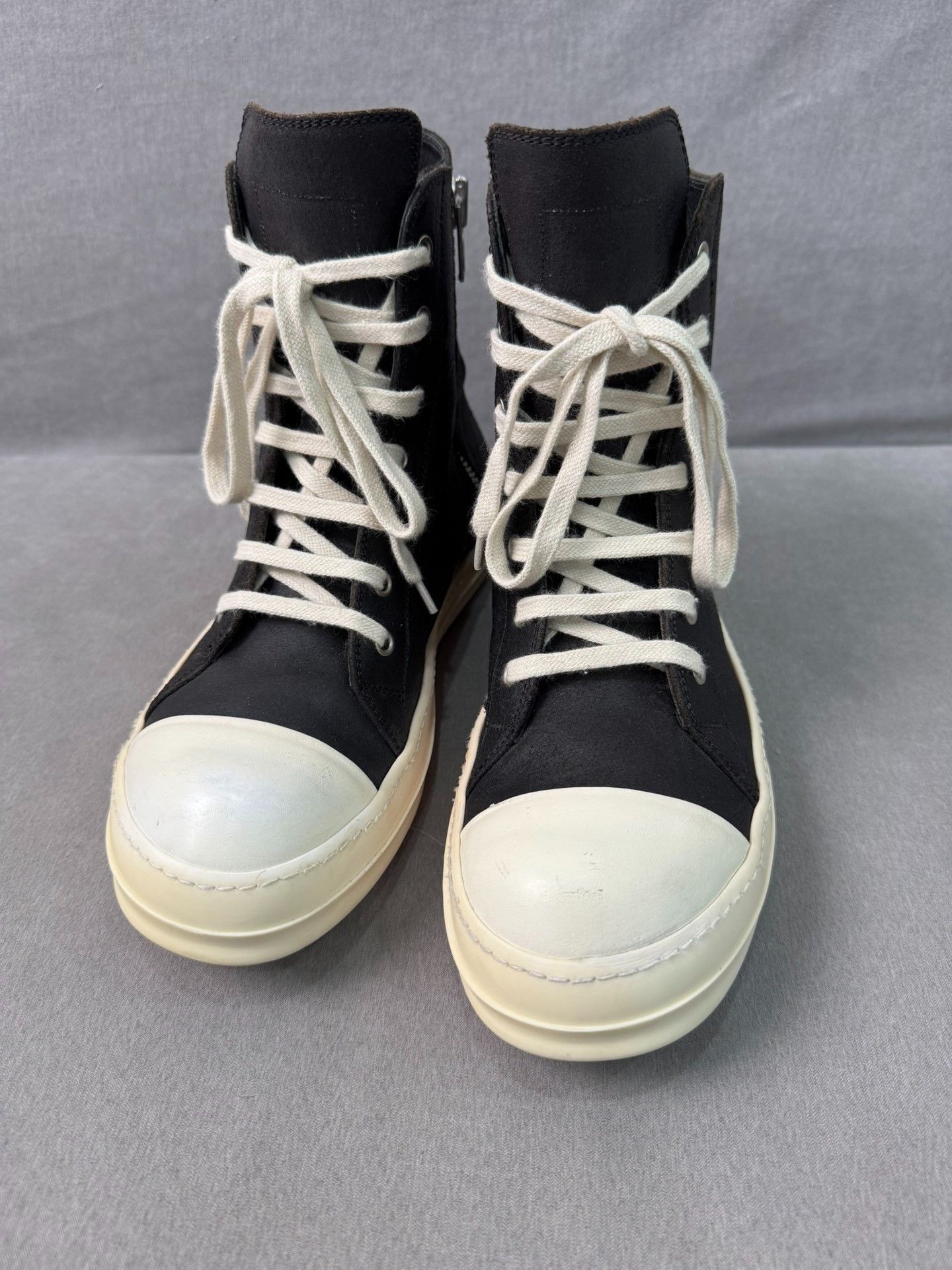 Rick Owens Rick Owens High-Top Leather Sneakers Size US 7 / EU 40 - 3 Thumbnail