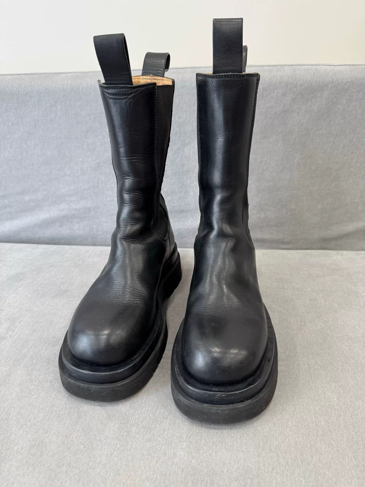 Bottega Veneta Bottega Veneta Black Platform Chelsea Boots Size US 4 / IT 34 - 3 Thumbnail