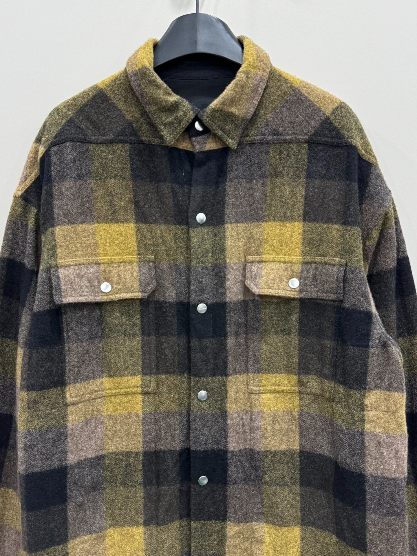 Rick Owens Rick Owens Cashmere Plaid Shirt Size US M / EU 48-50 / 2 - 3 Thumbnail