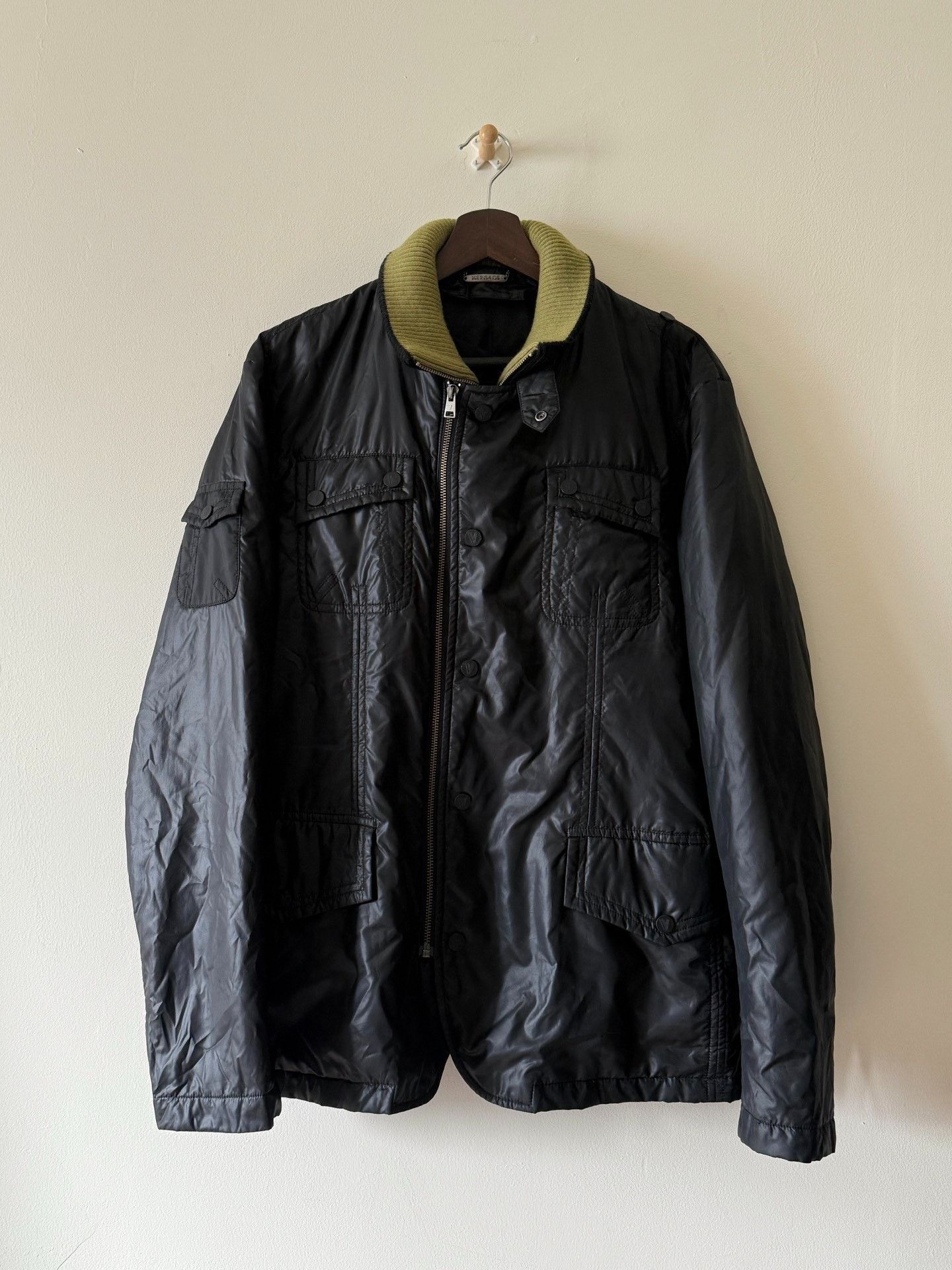 Versace Versace Military Style Nylon Zip Jacket Size US M / EU 48-50 / 2 - 2 Thumbnail