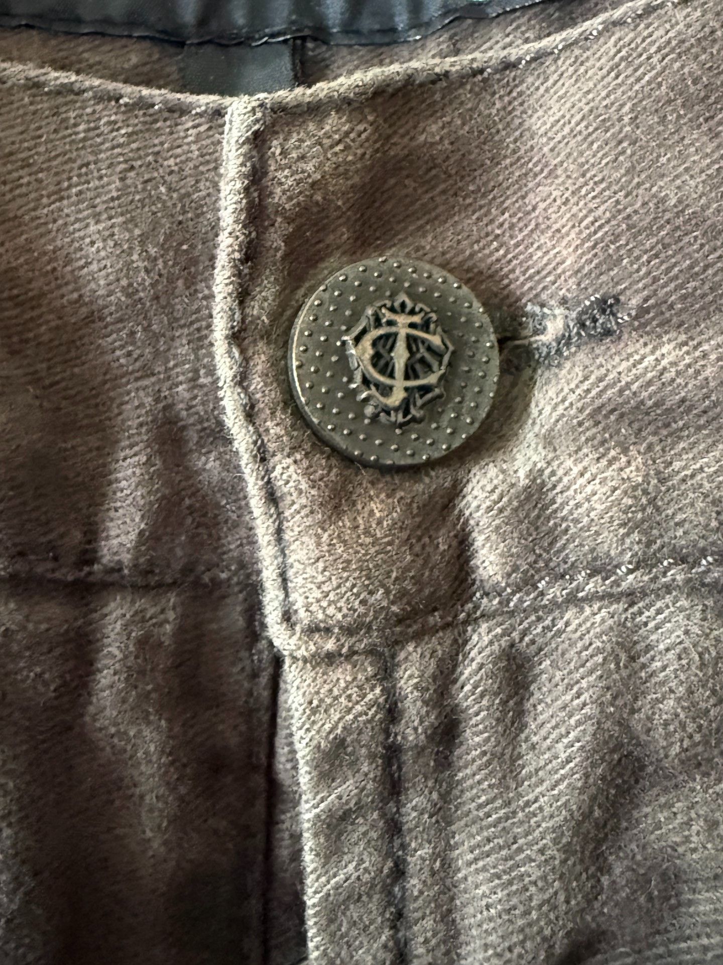 Just Cavalli Just Cavalli 00s Suede Washed Zip Pants Size US 32 / EU 48 - 6 Thumbnail