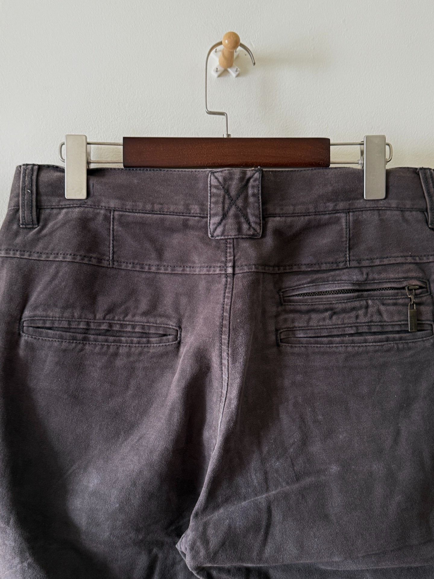 Just Cavalli Just Cavalli 00s Suede Washed Zip Pants Size US 32 / EU 48 - 4 Thumbnail