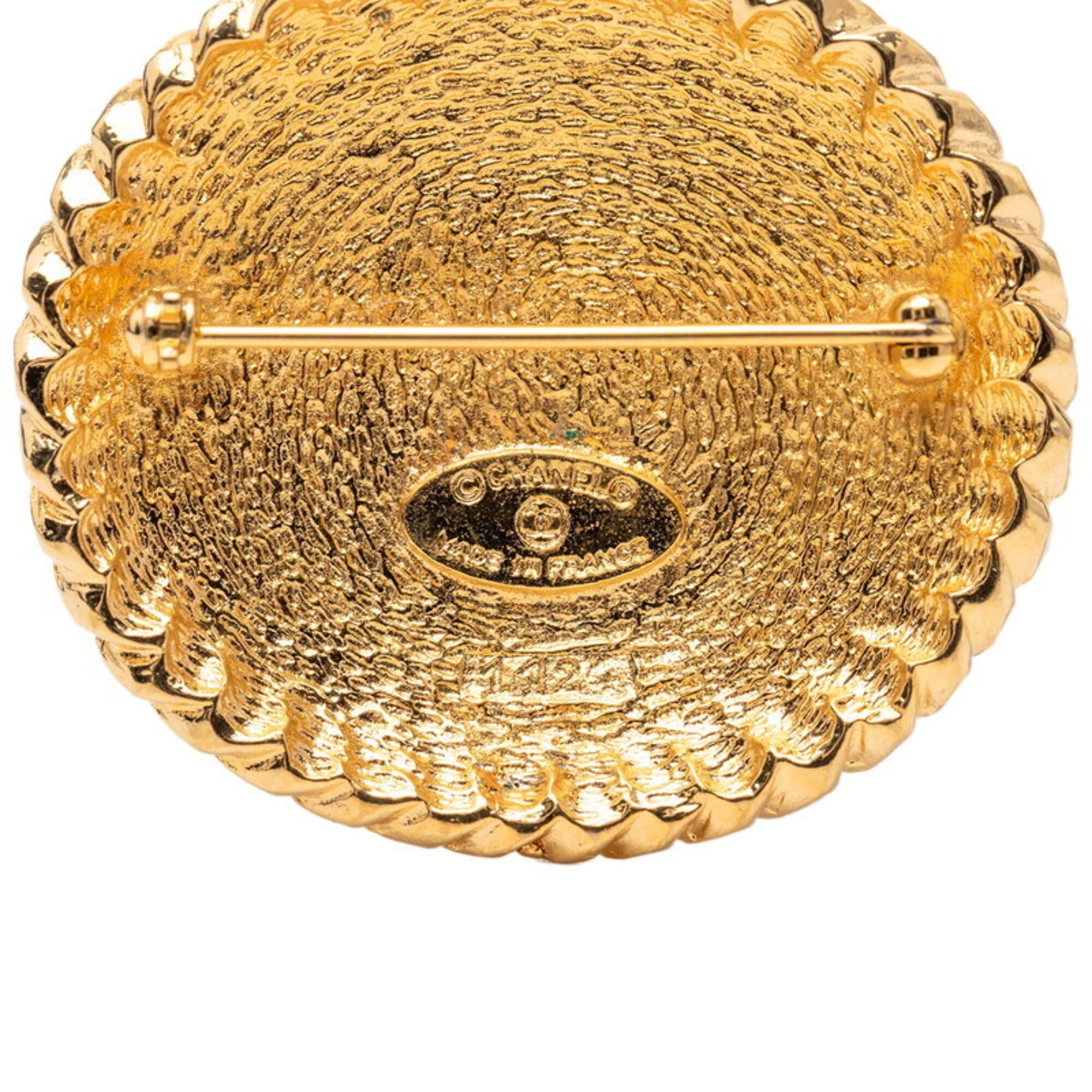Chanel Chanel Coco Mark Knight Equestrian Brooch Gold Plated Women's CHANEL Size ONE SIZE - 3 Thumbnail