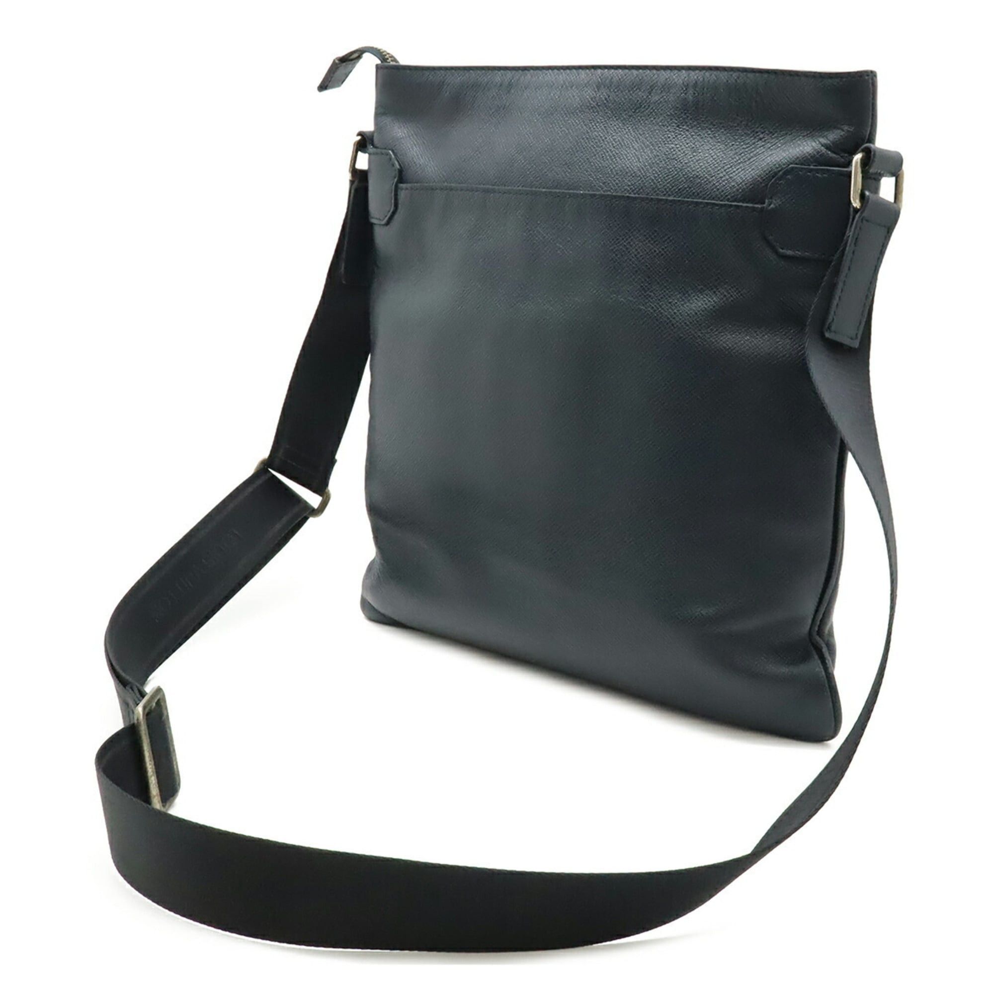 Louis Vuitton LOUIS VUITTON Taiga Sasha Shoulder Bag, Navy, M32629 Size ONE SIZE - 3 Thumbnail