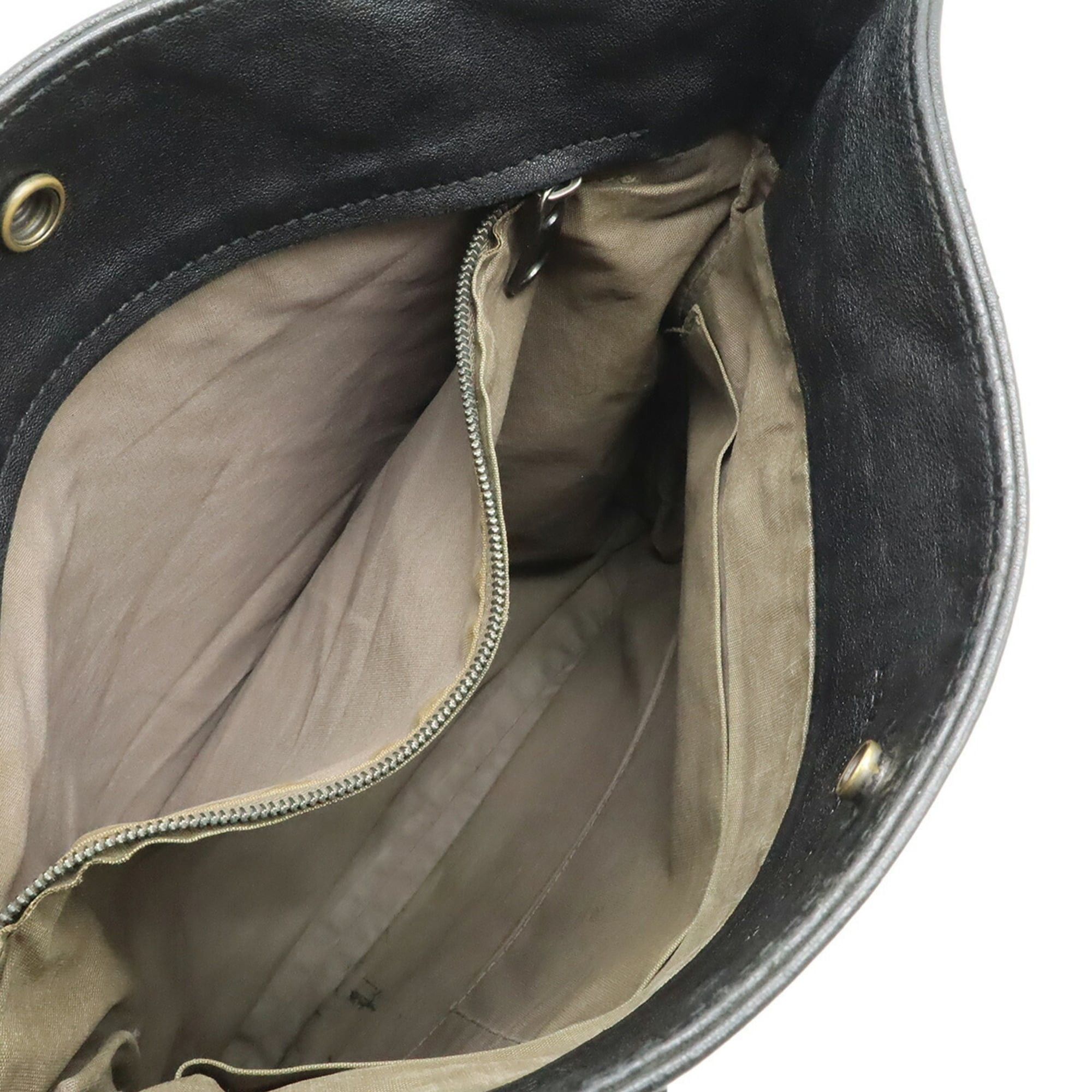 Bottega Veneta Bottega Veneta Intrecciato Shoulder Bag Leather Black Size ONE SIZE - 7 Thumbnail
