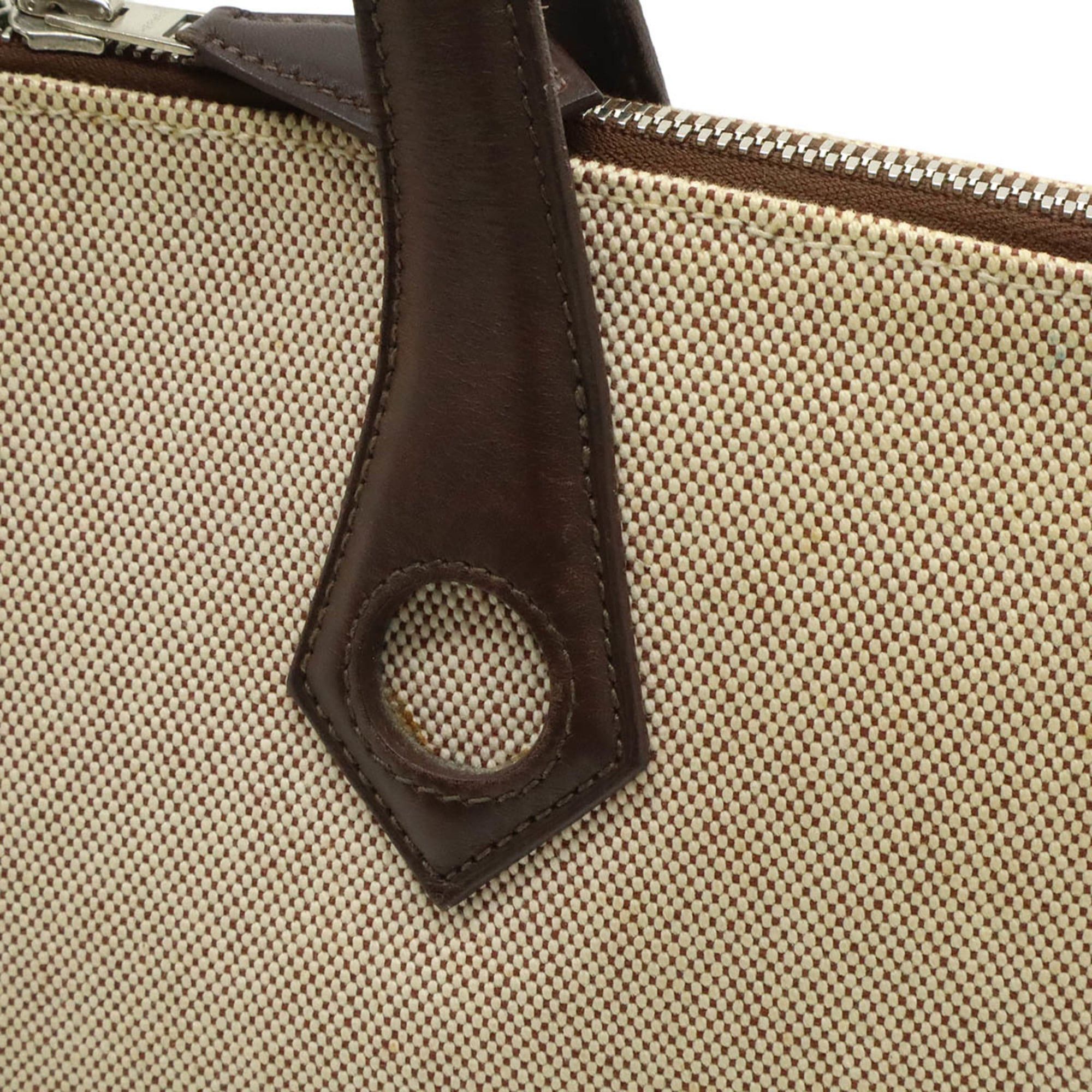 Hermes HERMES Sac Ybou MM Tote Bag Handbag Canvas Leather Navy Blue □J Stamp ☆ Mark Size ONE SIZE - 9 Thumbnail