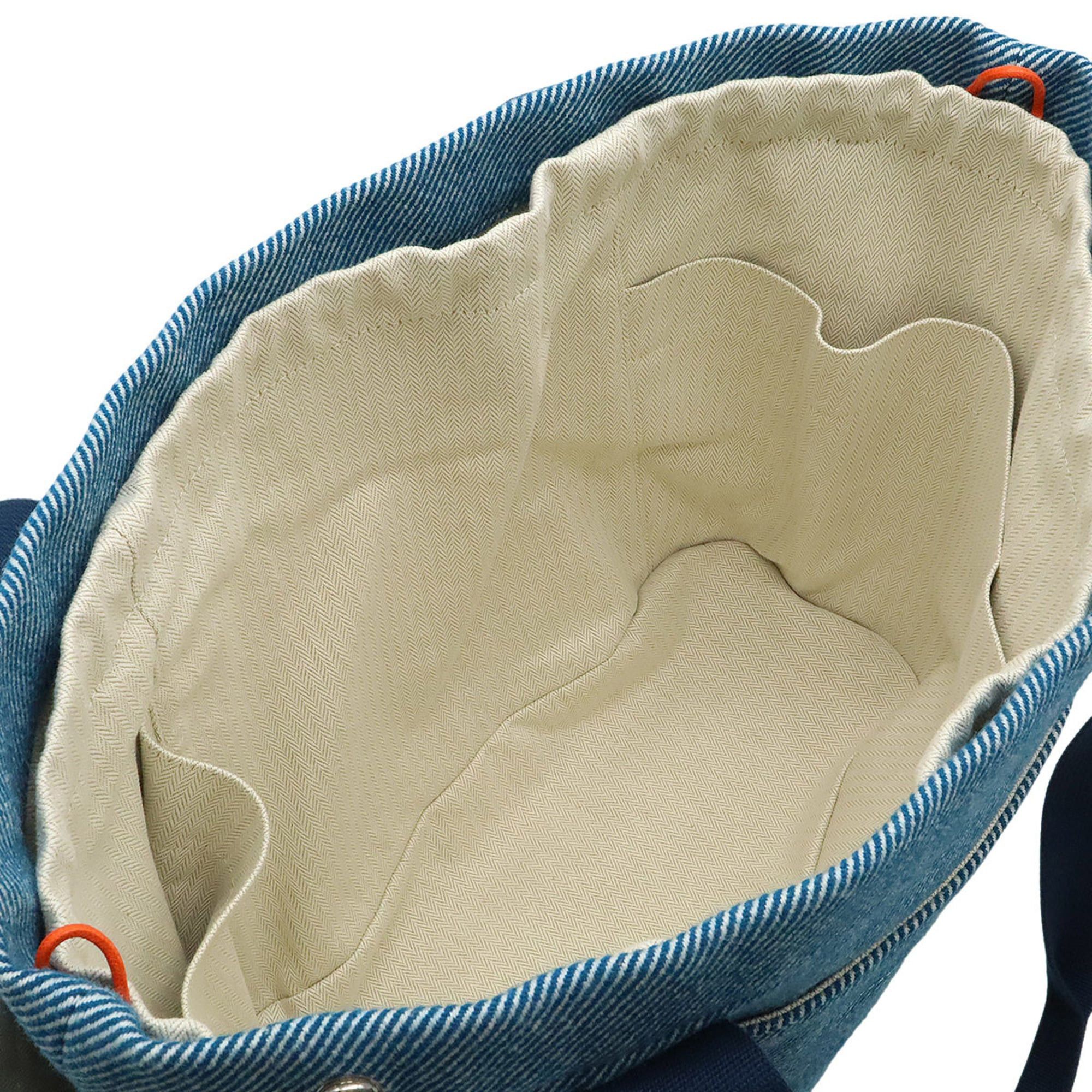 Hermes HERMES Animonatte Diaper Bag Tote Shoulder Horse Wool Blue Pants (Diaper changing mat missing) Size ONE SIZE - 6 Thumbnail