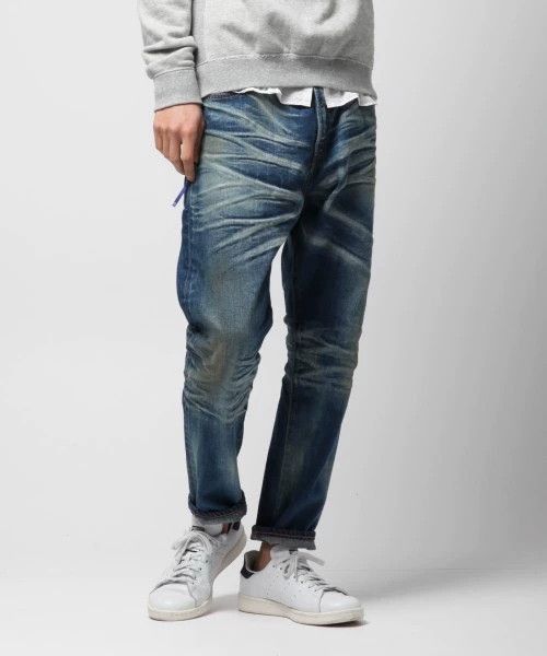 Vanquish Blue Denim Jeans with Distressed Fade Patterns Size US 36 / EU 52 - 8 Thumbnail
