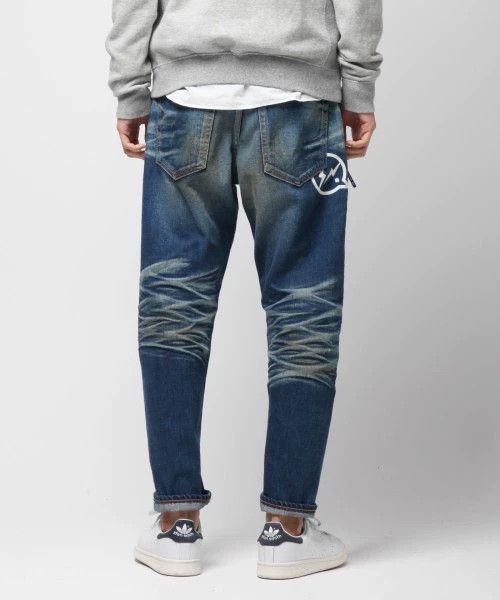 Vanquish Blue Denim Jeans with Distressed Fade Patterns Size US 36 / EU 52 - 9 Thumbnail