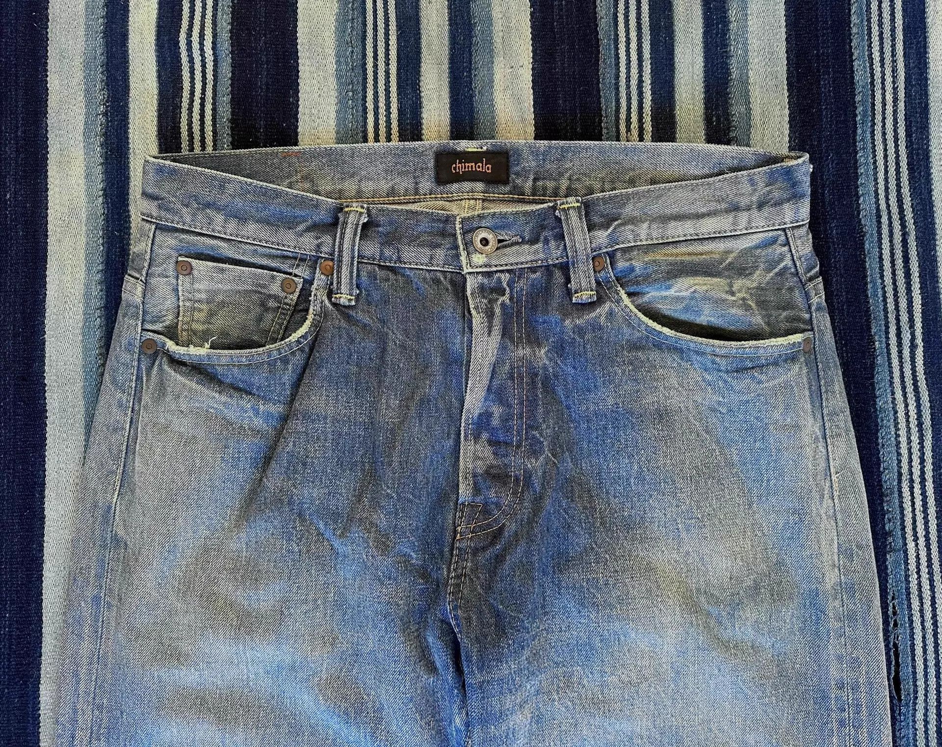 Chimala Blue Distressed Denim Jeans Size US 31 - 3 Thumbnail