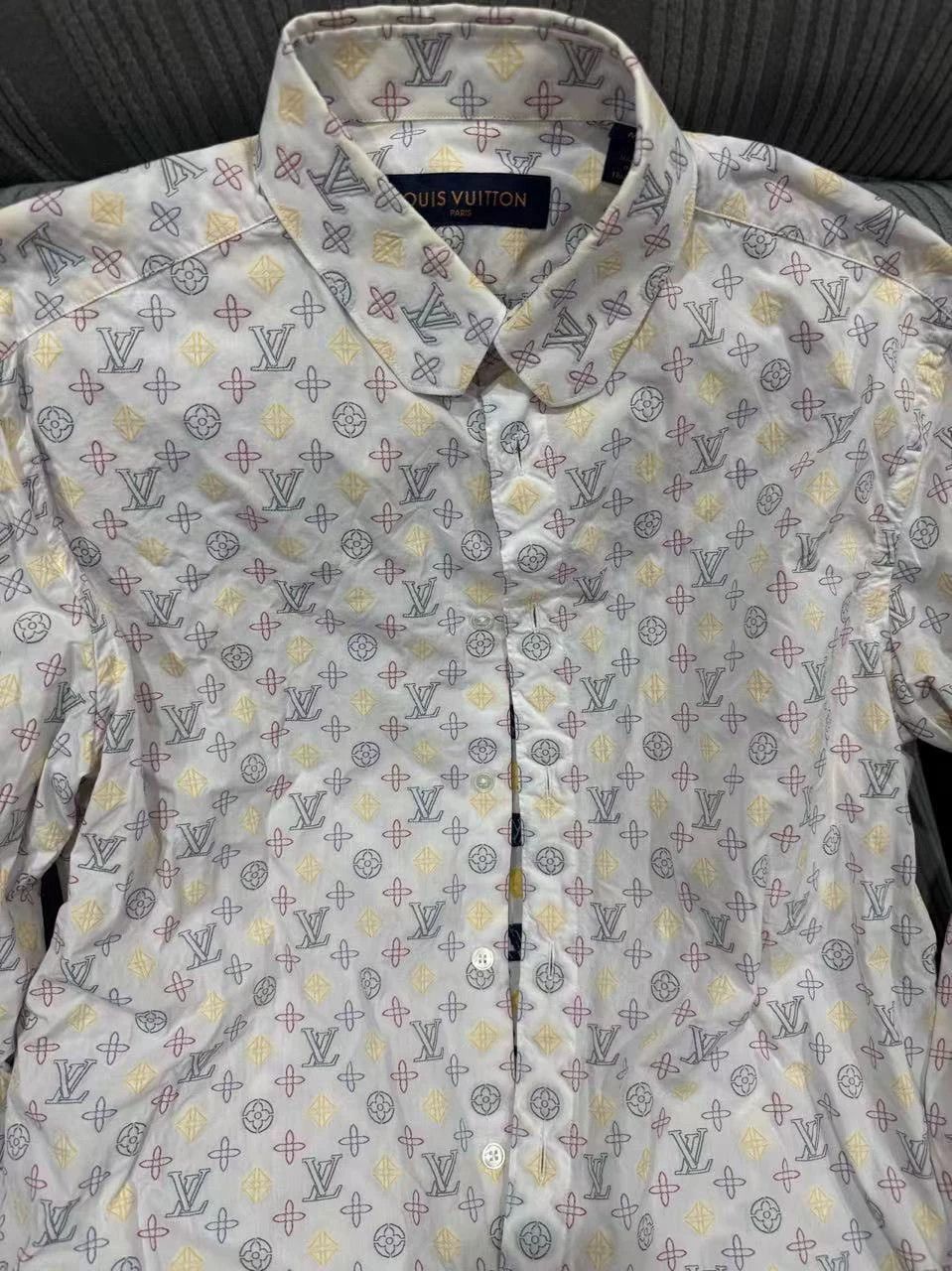 Louis Vuitton Multi-Pattern Long Sleeve Button-Up Shirt Size US M / EU 48-50 / 2 - 2 Thumbnail