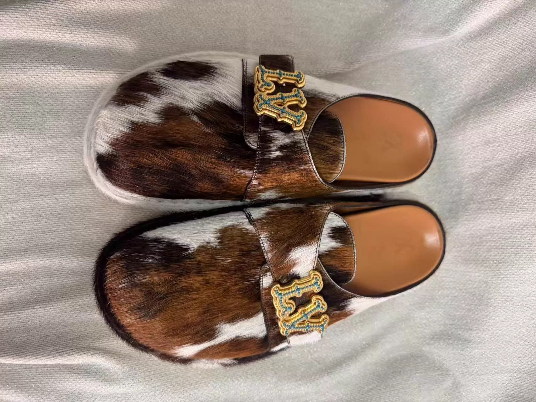 Louis Vuitton Multi-Color Haircalf Slip-On Shoes Size 10 Size US 10 / EU 43 - 2 Thumbnail