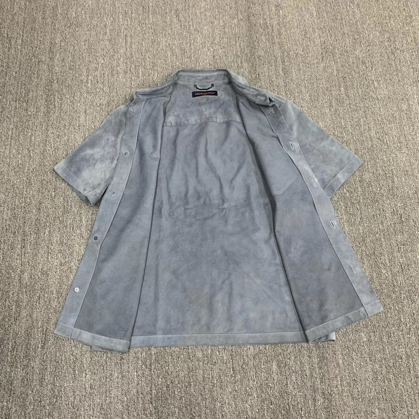 Louis Vuitton Blue Short Sleeve Button-Up Shirt Size M Size US M / EU 48-50 / 2 - 6 Thumbnail