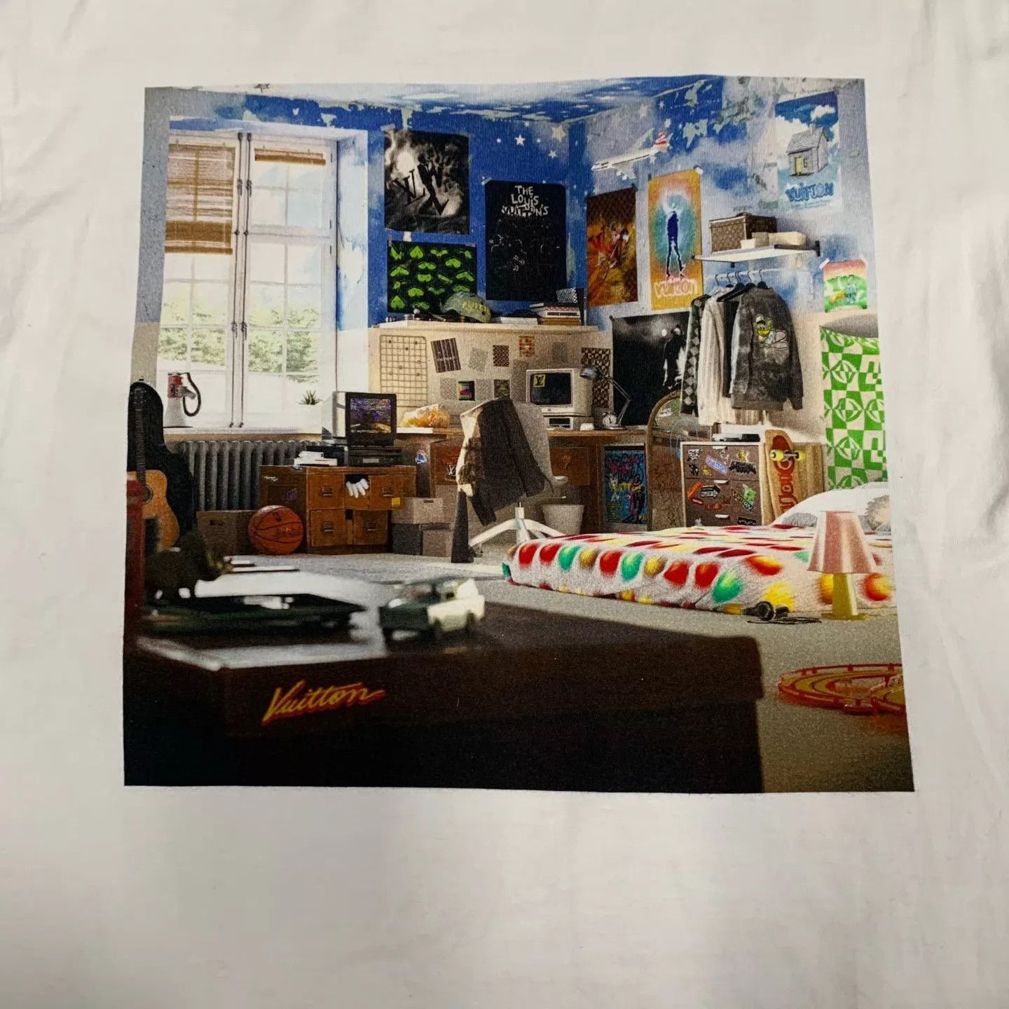 Louis Vuitton White Short Sleeve Graphic Room Print T-Shirt Size US XS / EU 42 / 0 - 7 Thumbnail