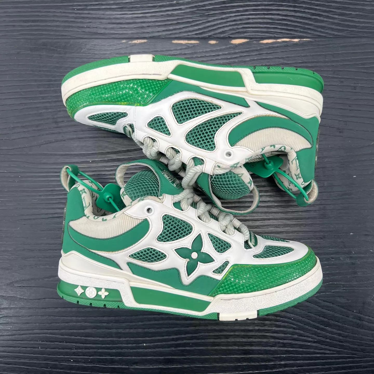 Louis Vuitton Green Low-Top Sneakers Size 7.5 Size US 7.5 / EU 40-41 - 6 Thumbnail
