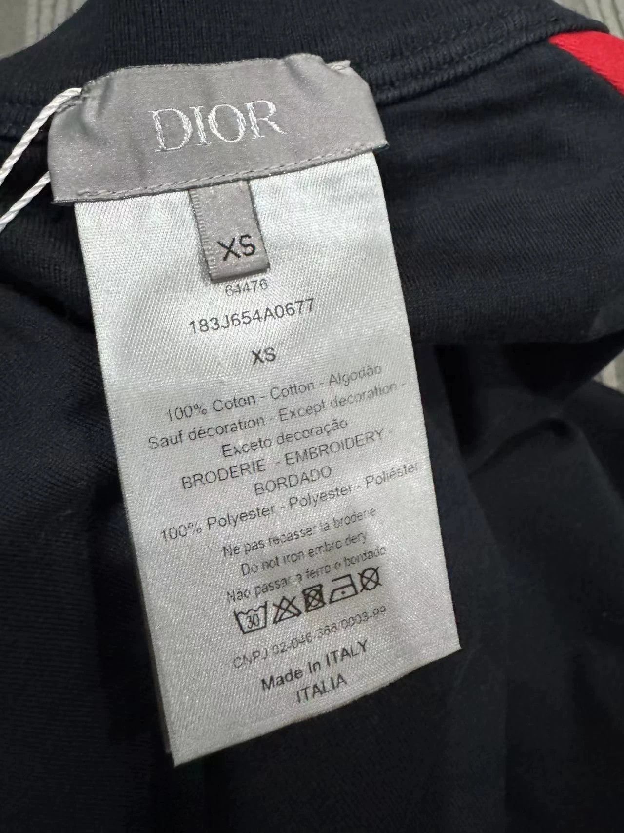 Dior Multi-Color Raglan Short Sleeve Shirt Size US XS / EU 42 / 0 - 3 Thumbnail