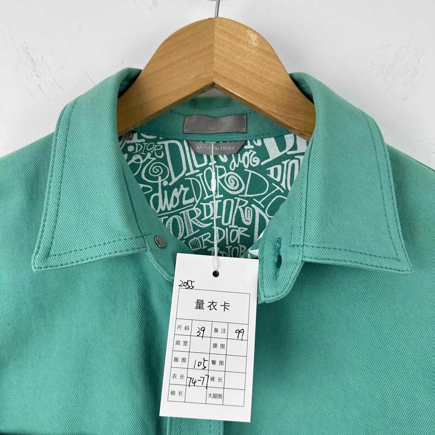 Dior Green Long Sleeve Button-Up Shirt Size US M / EU 48-50 / 2 - 3 Thumbnail