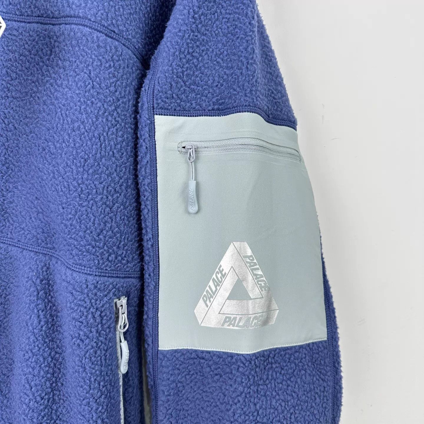 Places + Faces Blue Fleece Zip-Up Jacket - Size M Size US M / EU 48-50 / 2 - 5 Thumbnail