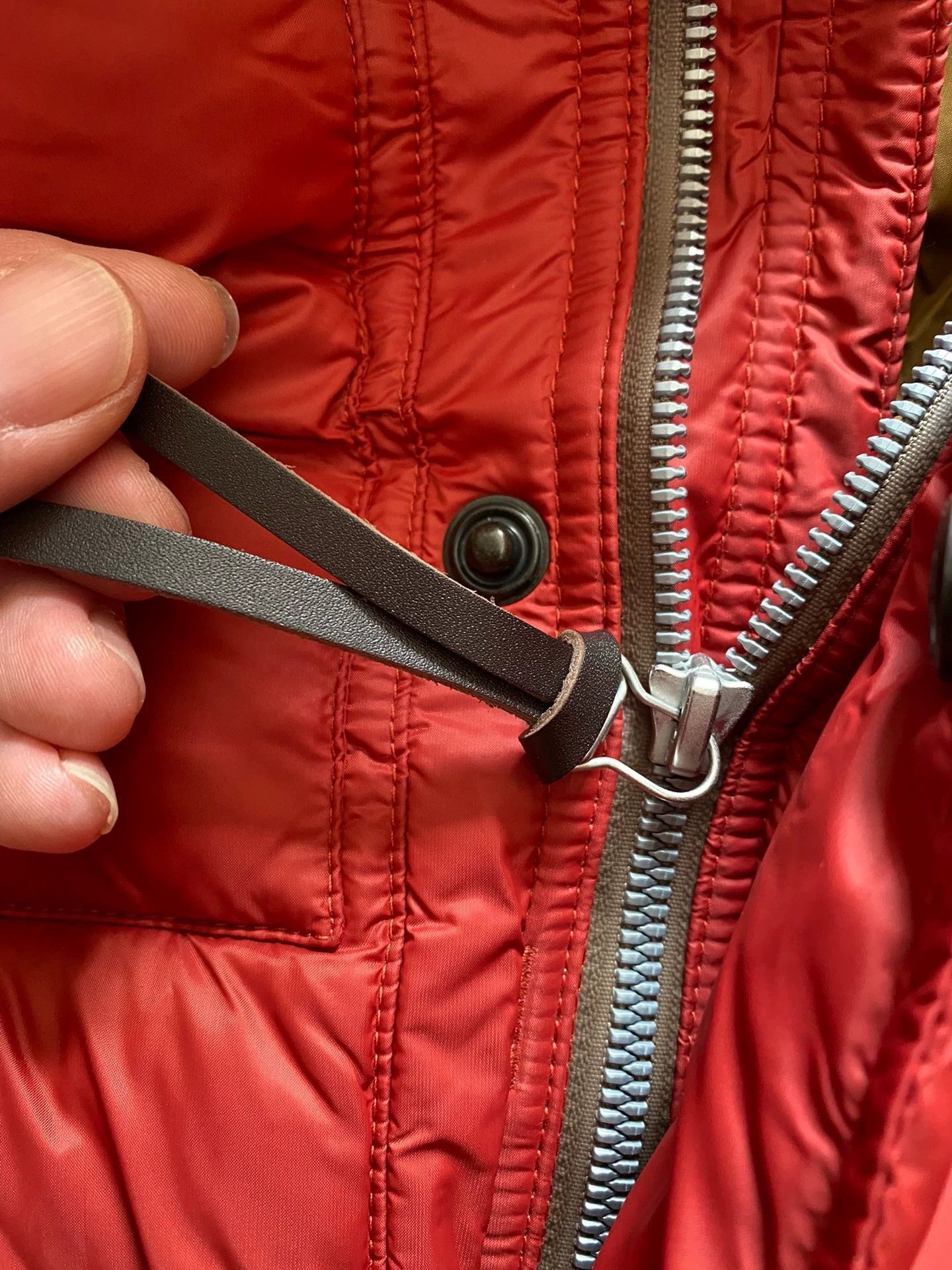 RRL Ralph Lauren Red Puffer Vest with Button Front and Pockets Size US M / EU 48-50 / 2 - 7 Thumbnail
