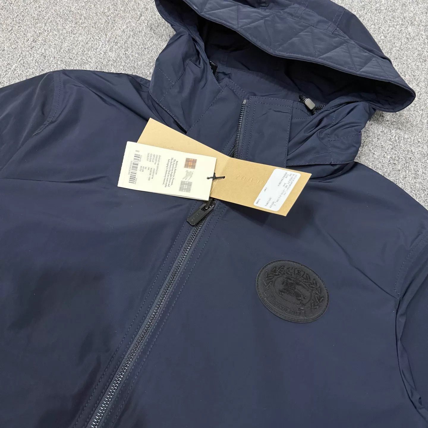 Burberry Blue Hooded Light Jacket Size M Size US M / EU 48-50 / 2 - 3 Thumbnail