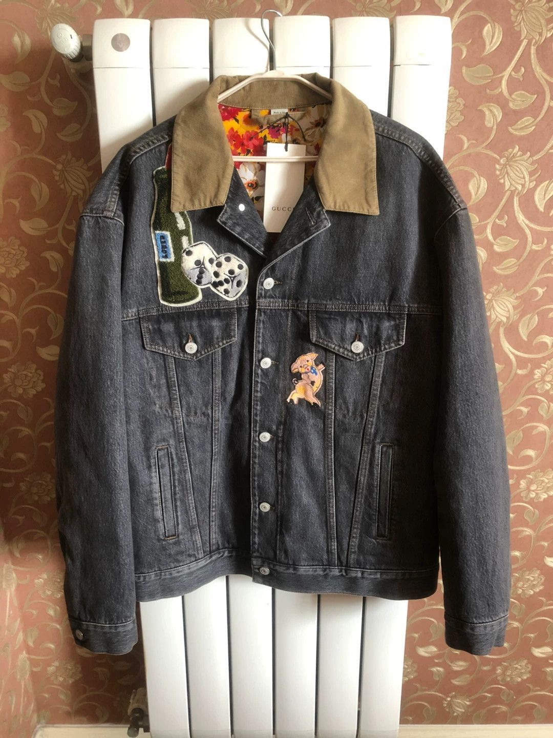 Gucci Blue Denim Jacket with Embroidered Graphics - Size M Size US M / EU 48-50 / 2 - 4 Thumbnail