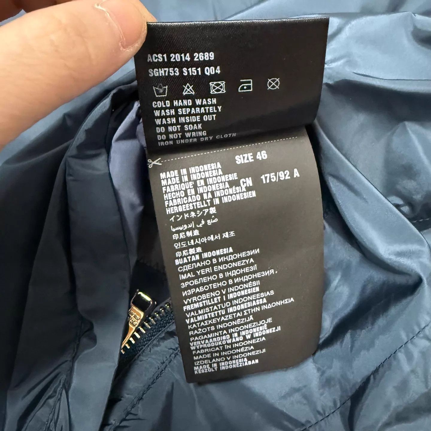Prada Blue Lightweight Zip-Up Jacket Size US S / EU 44-46 / 1 - 6 Thumbnail