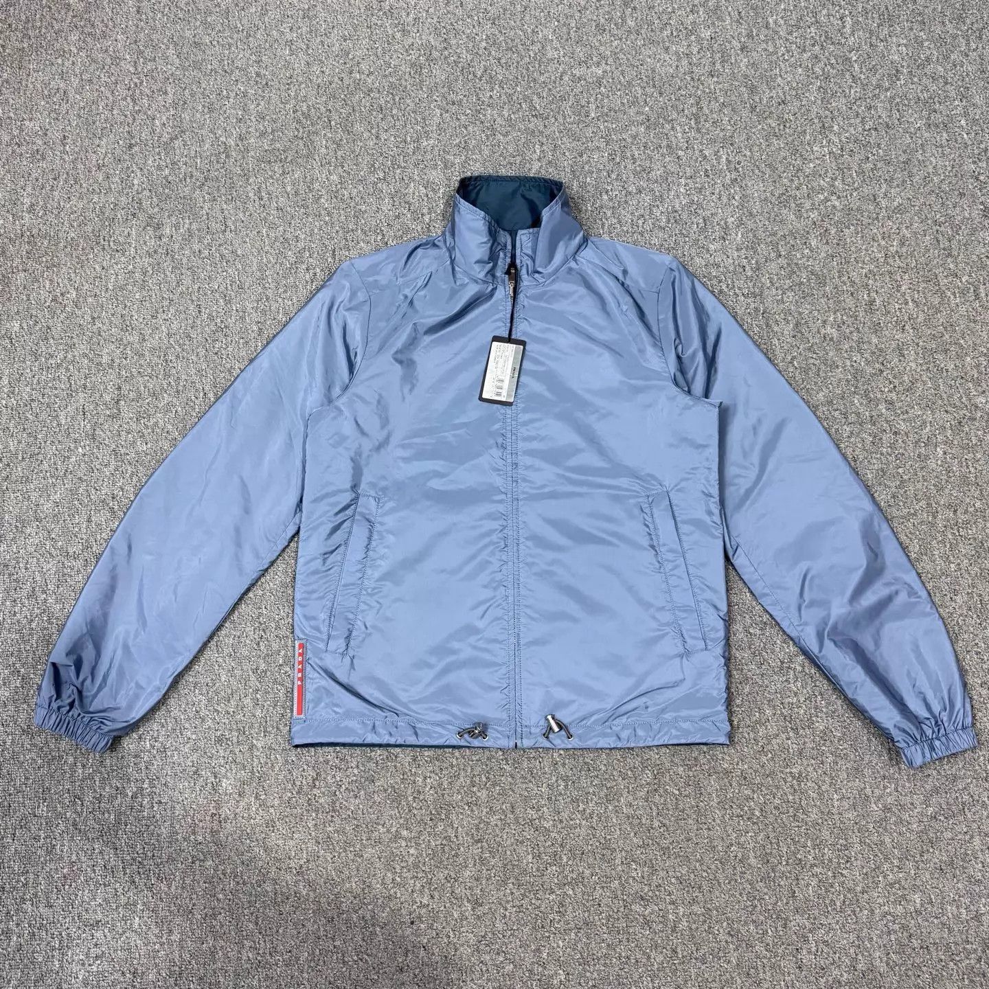 Prada Blue Lightweight Zip-Up Jacket Size US S / EU 44-46 / 1 - 2 Thumbnail