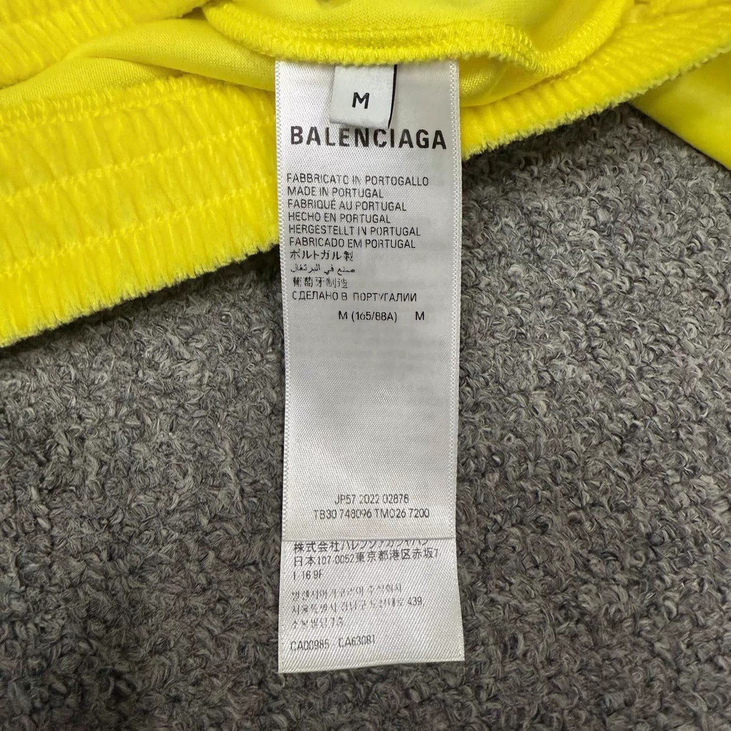 Balenciaga Yellow Zip-Up Hoodie with Hood and Pockets Size US M / EU 48-50 / 2 - 4 Thumbnail