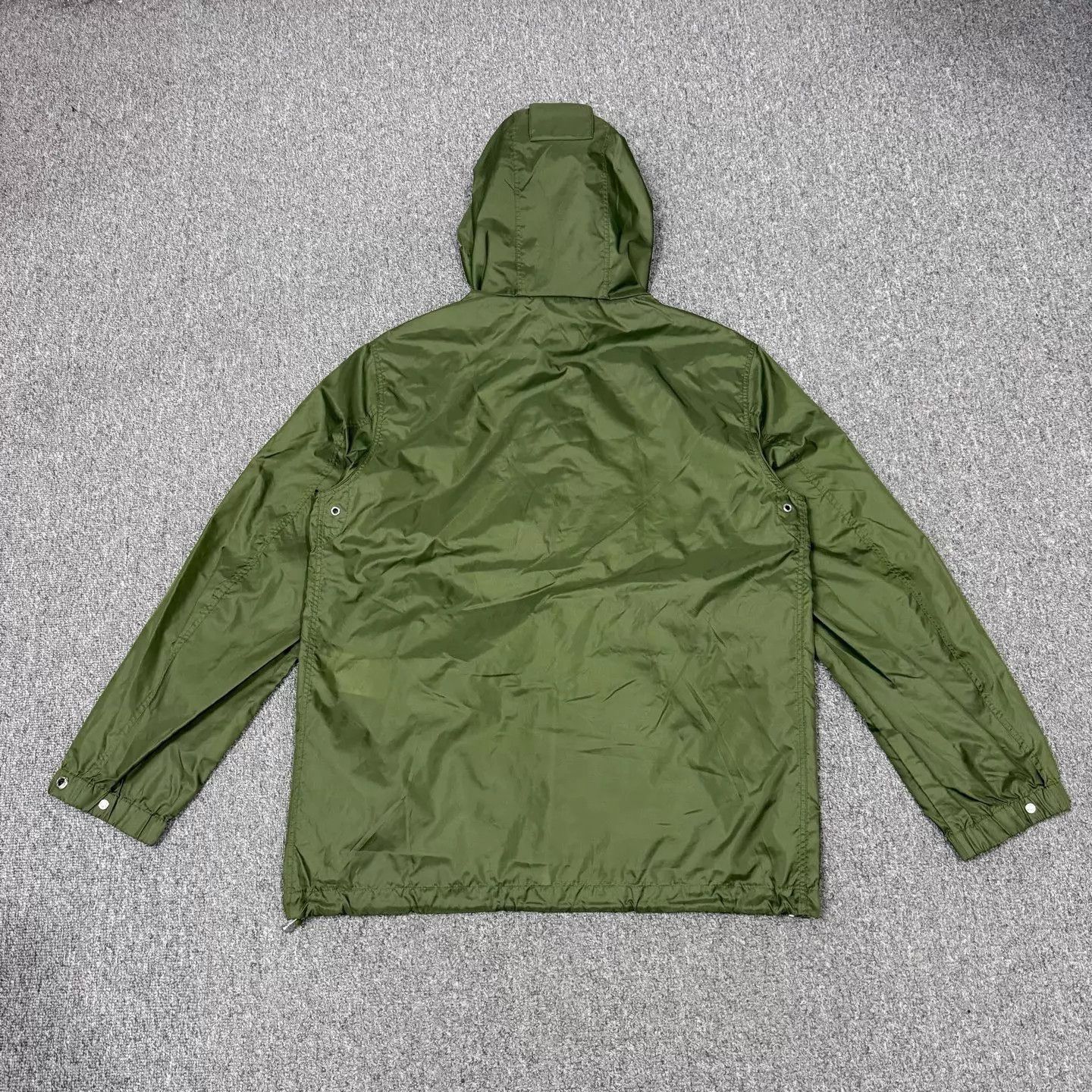 Burberry Green Hooded Light Jacket with Zip and Pockets Size US L / EU 52-54 / 3 - 2 Thumbnail