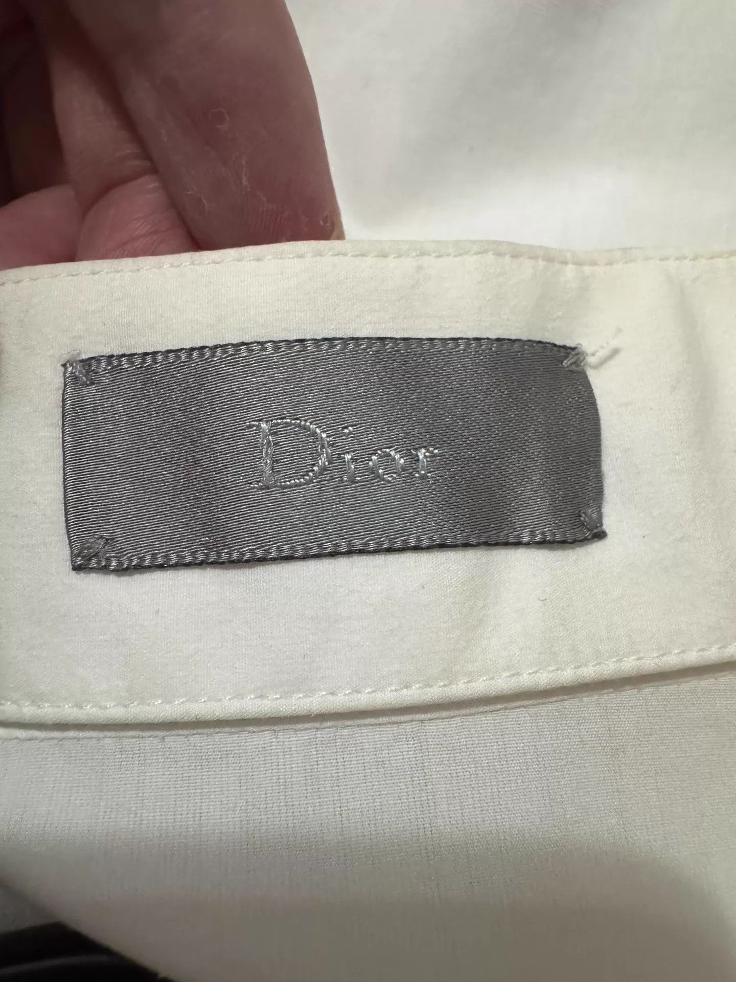 Dior White Long Sleeve Button-Up Shirt Size S Size US S / EU 44-46 / 1 - 6 Thumbnail